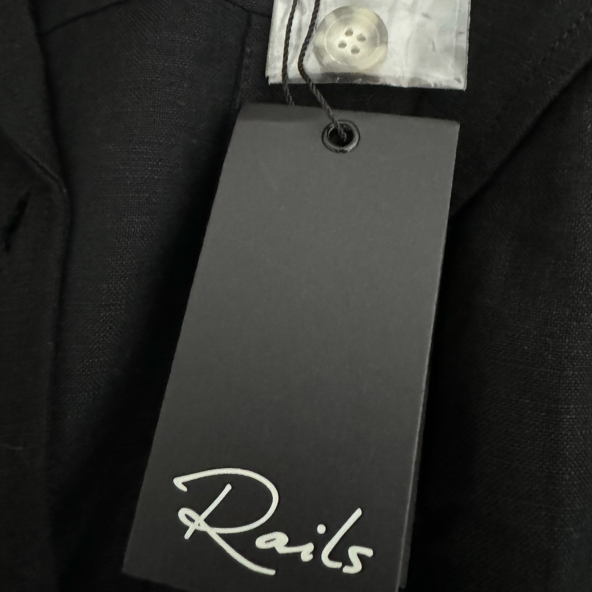 RAILS Women's Georgie Linen Blend Shorts Romper in Black