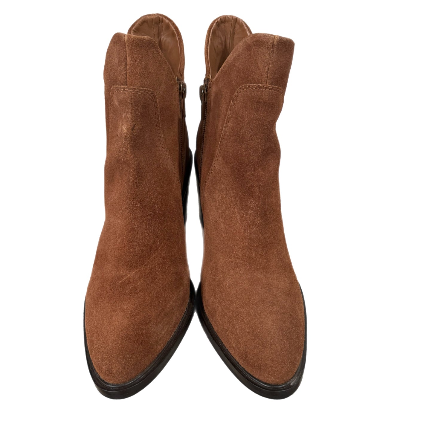 Seychelles Pretty Little Bird Suede Cognac Brown Boots Fashion Booties