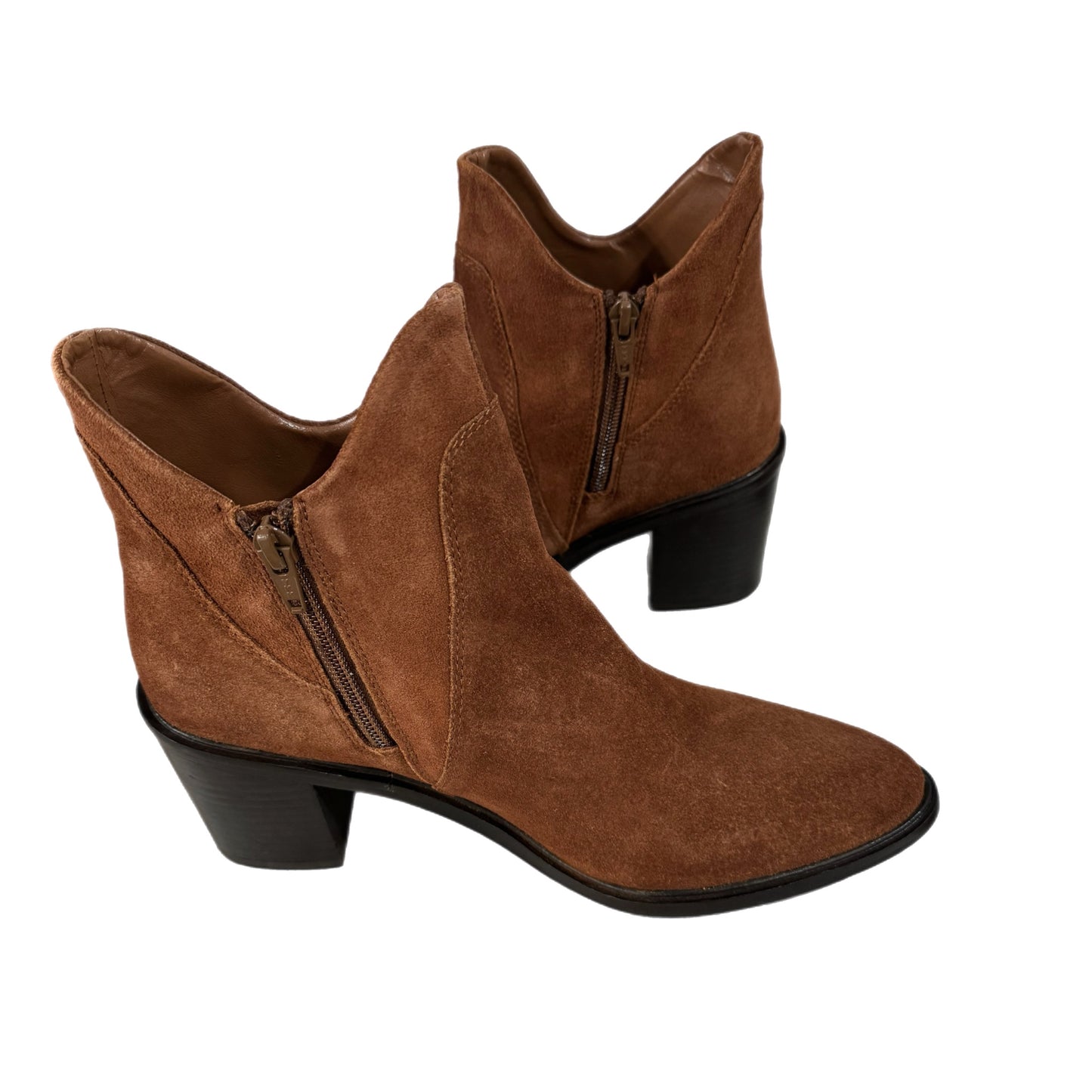 Seychelles Pretty Little Bird Suede Cognac Brown Boots Fashion Booties