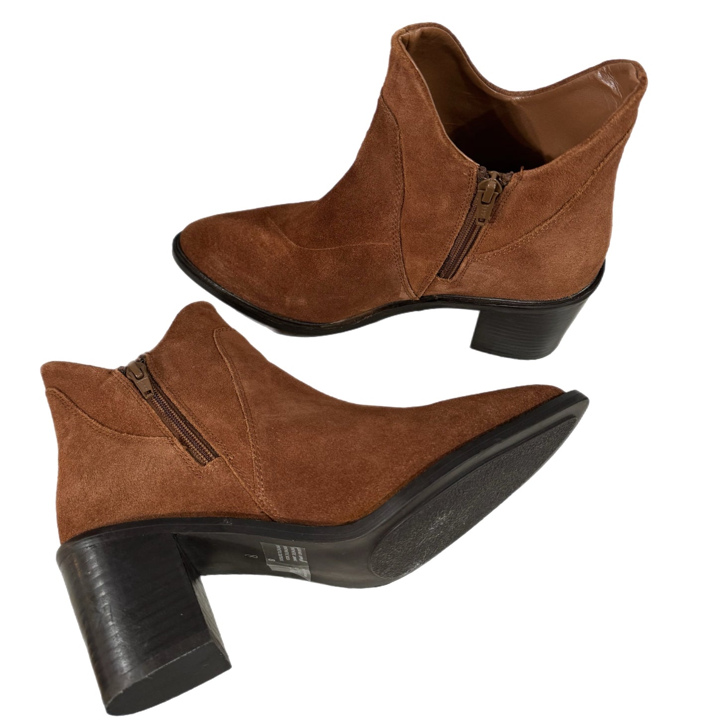 Seychelles Pretty Little Bird Suede Cognac Brown Boots Fashion Booties