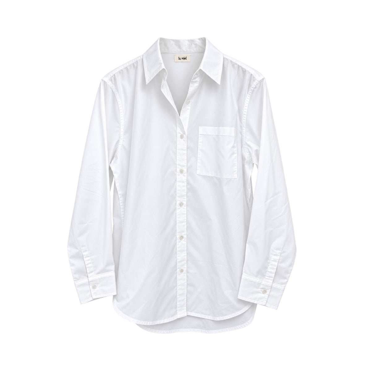 La Miel Preppy Lady 2-Piece Camel Sweater & White Button-Down Shirt Set