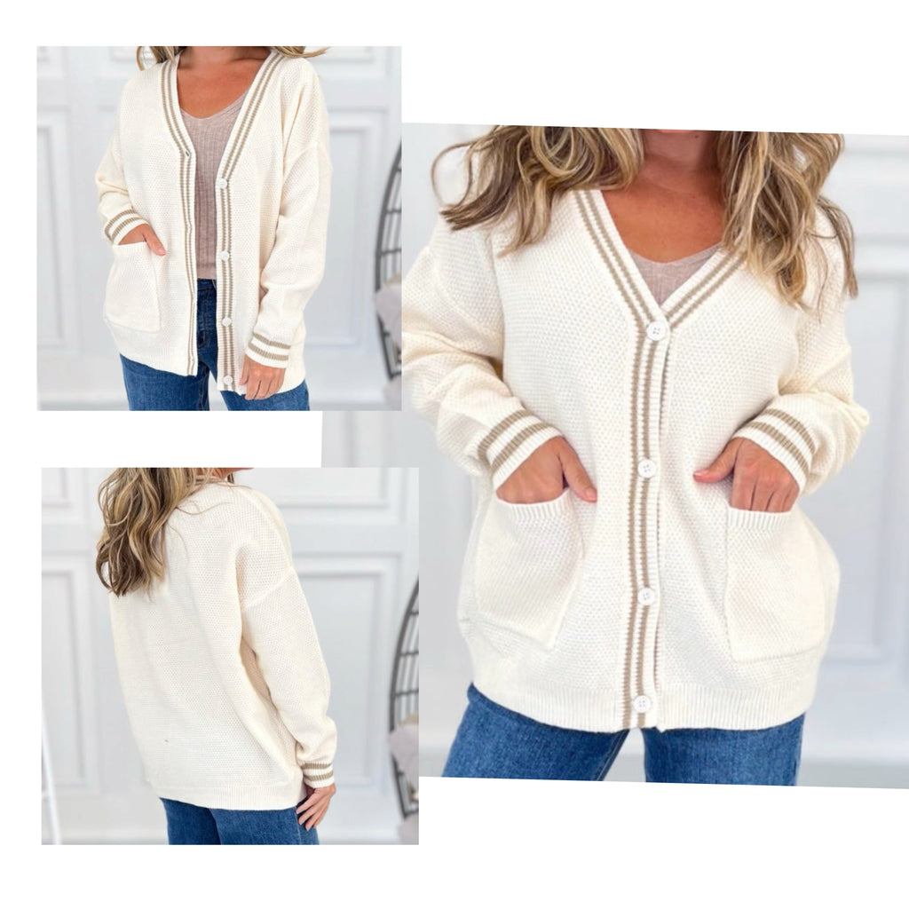 The "Hamptons" Capsule Set: J.Crew Linen Shorts, Grace + Emma Cardigan, Top 3 Pc