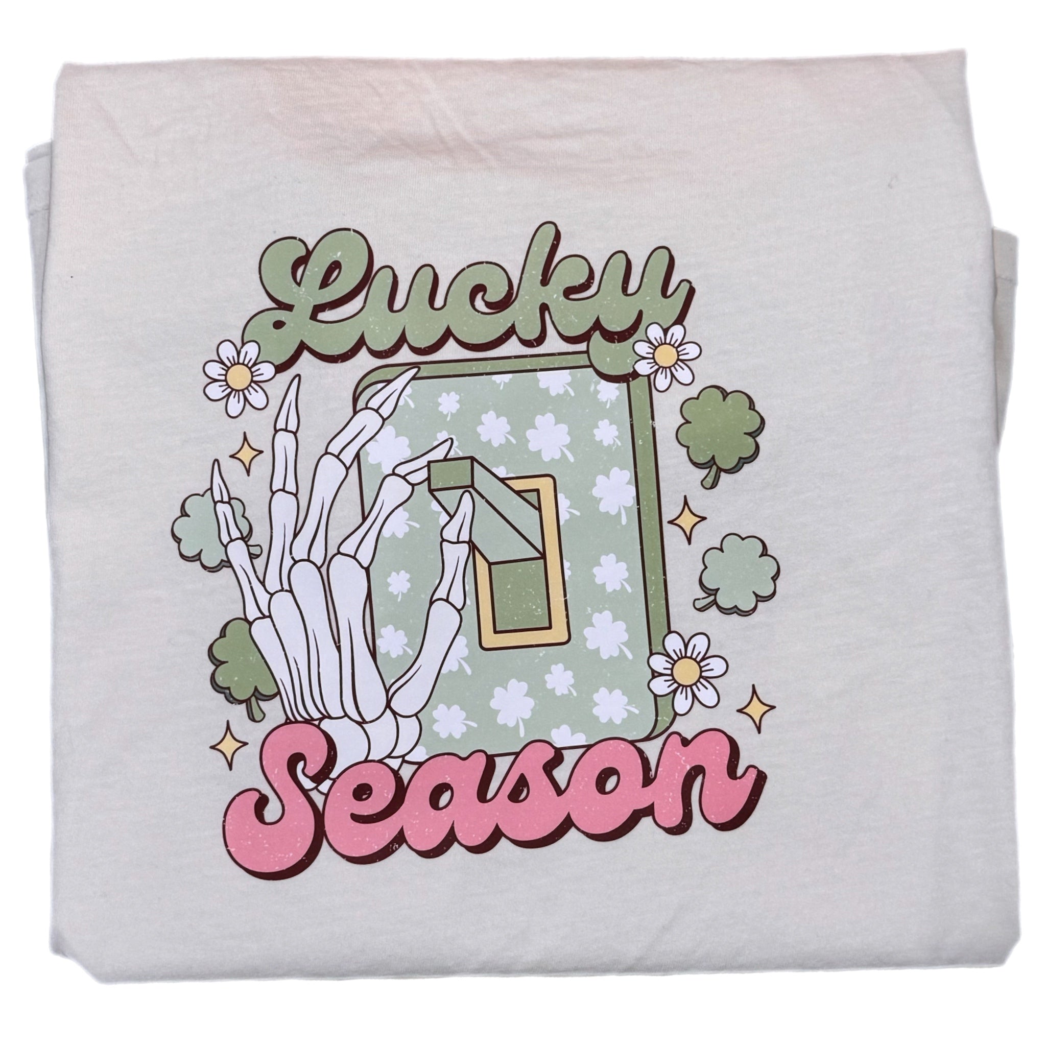 ST PATRICK’S “LUCKY SEASON TURNED ON” Comfort Colors T Shirt Vintage Tee
