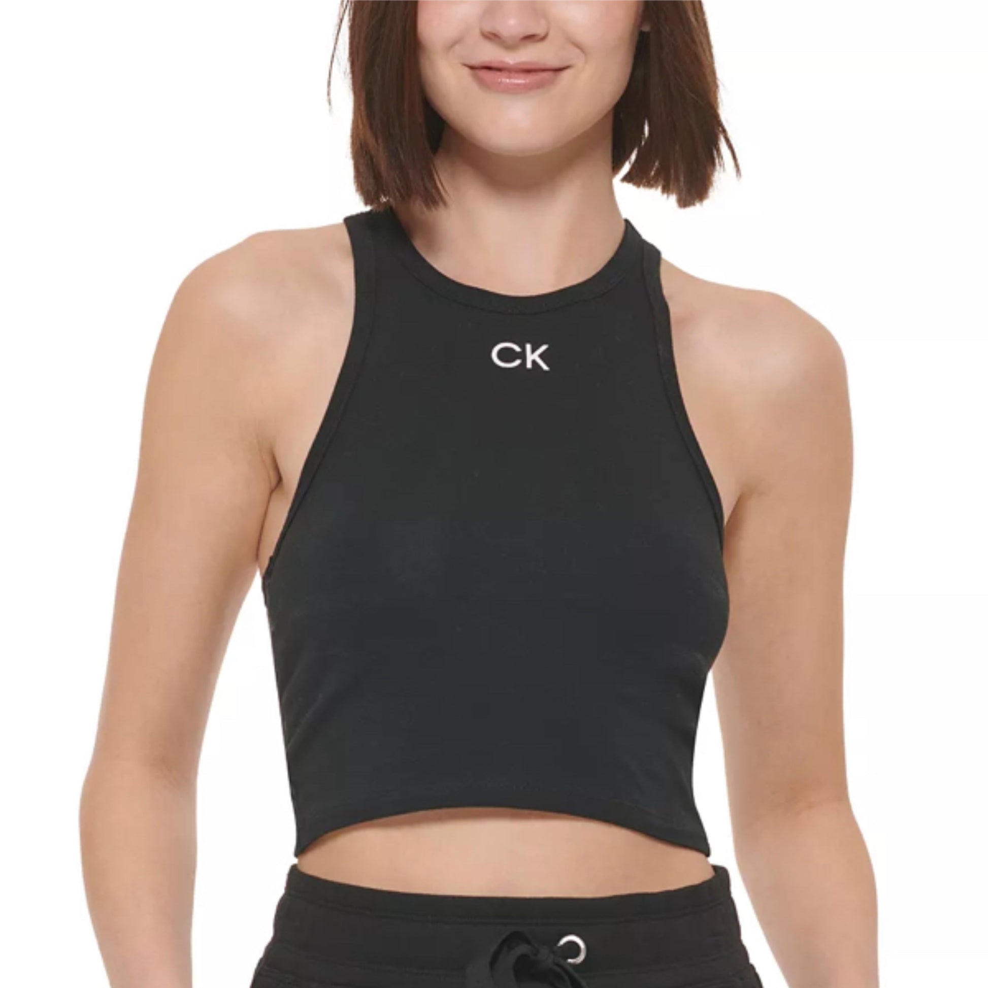 CALVIN KLEIN PERFORMANCE
Racerback Crop Top- Black - East Coast Bella LLC