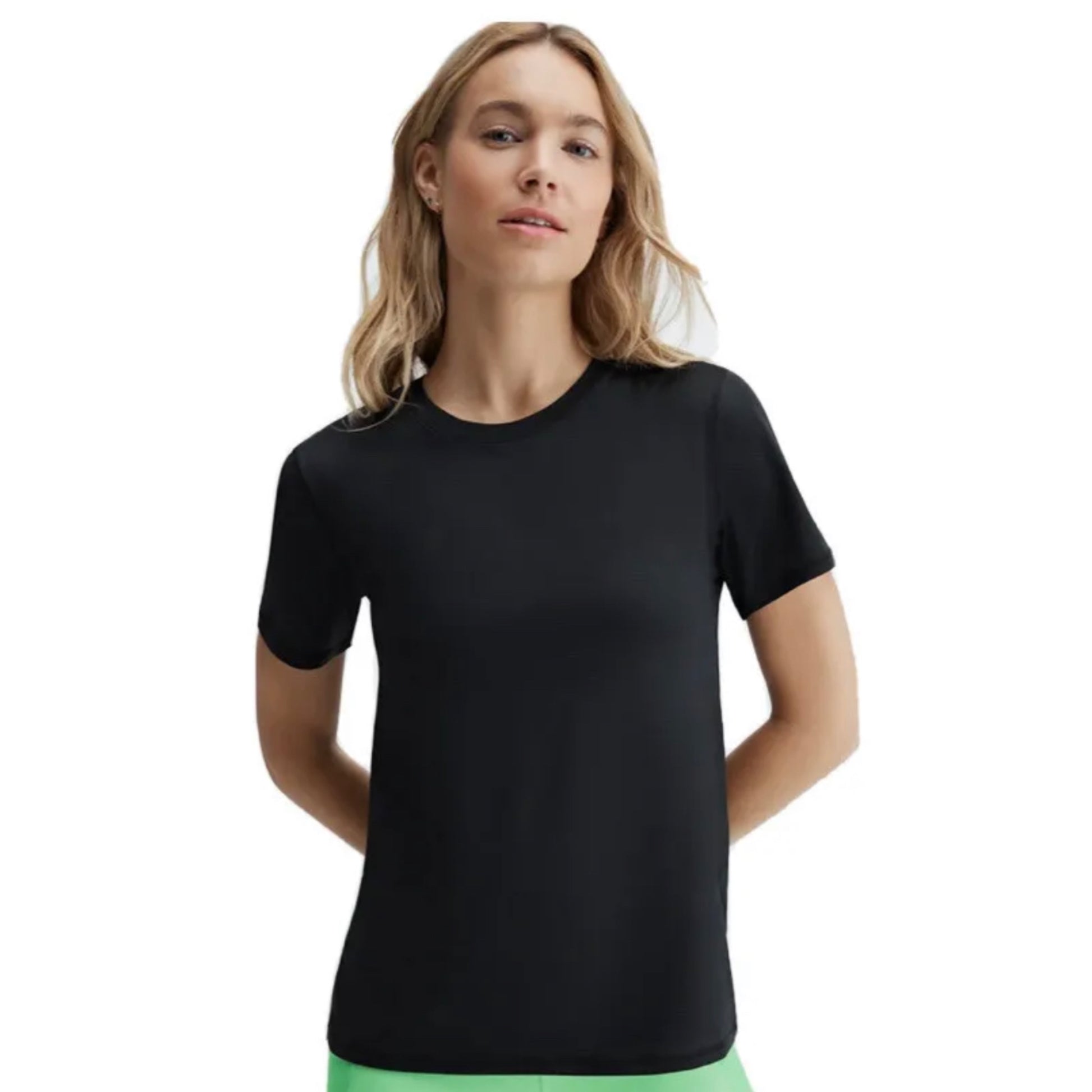 FABLETICS Phoenix Lite Women’s Black Short Sleeve T Shirt Gym Top - East Coast Bella LLC