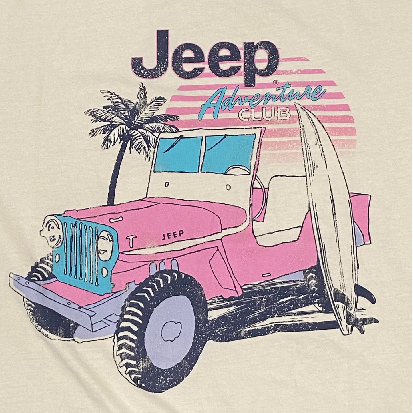 Women’s JEEP Graphic Short Sleeve Yellow Cropped T-Shirt - East Coast Bella LLC