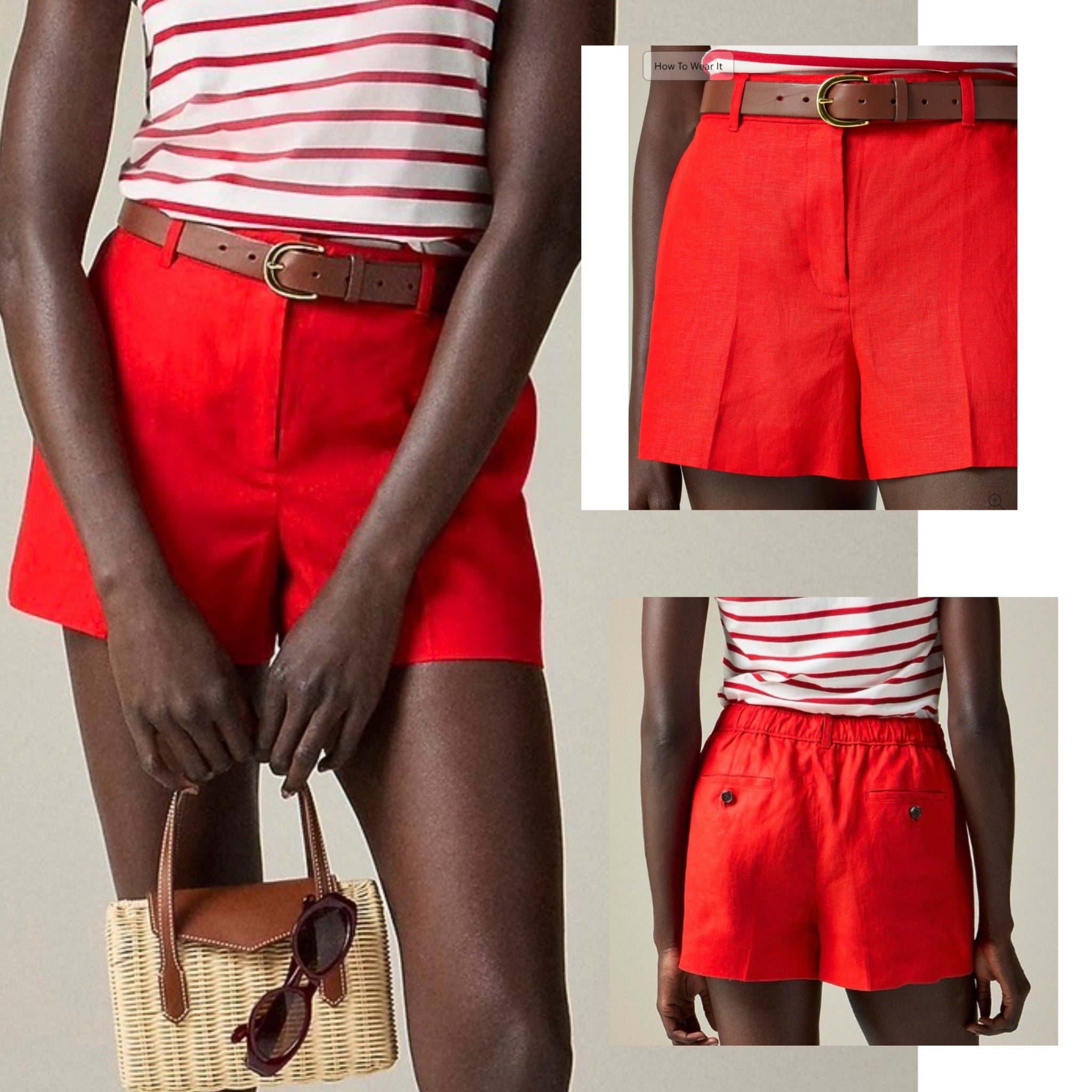 The "Hamptons" Capsule Set: J.Crew Linen Shorts, Grace + Emma Cardigan, Top 3 Pc