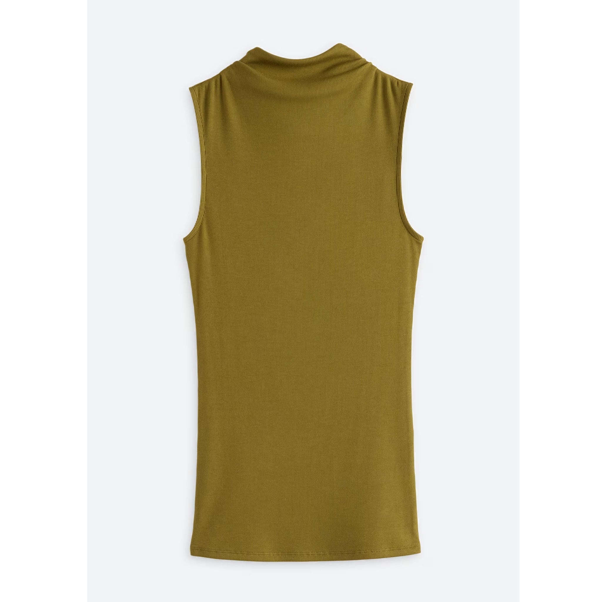 41 Hawthorn Stitch Fix Sleeveless Fitted Mock Neck Tank in Olive