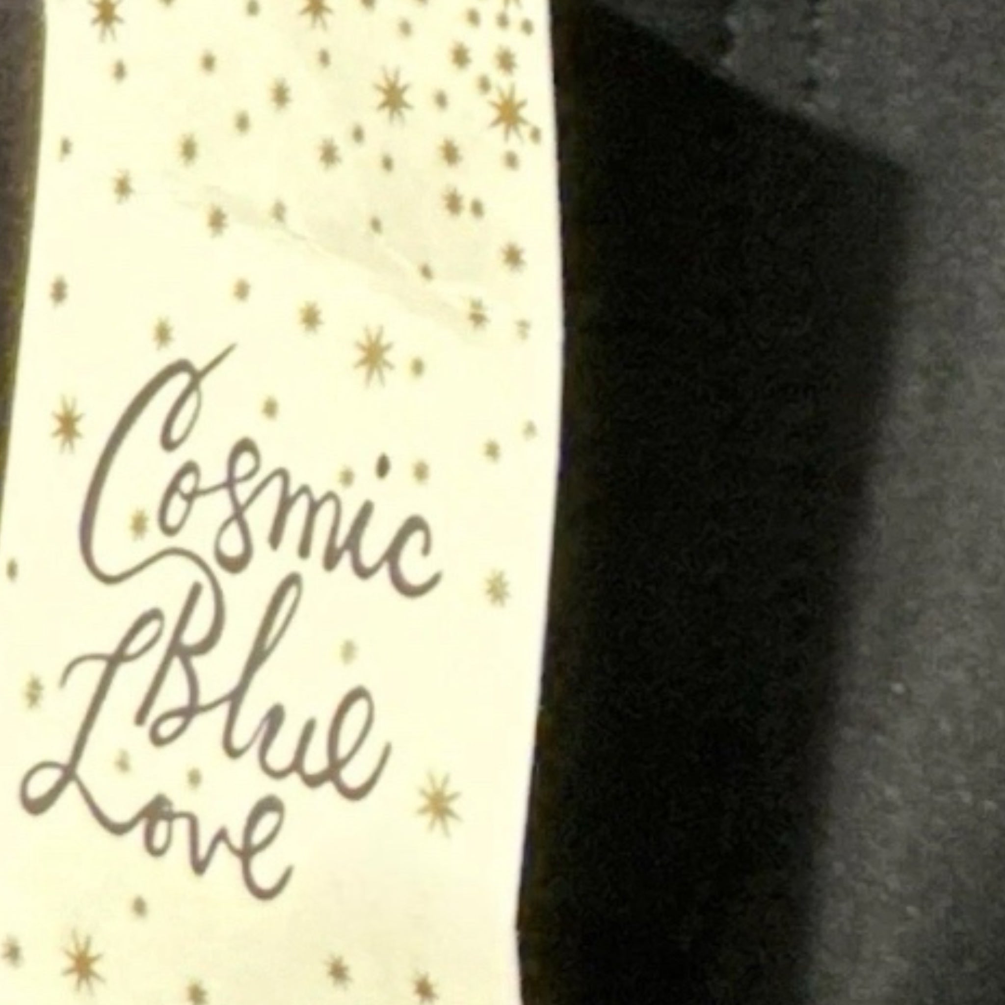 Cosmic Blue Love Black Dress Pants Stretchy Ankle Crop Straight Slim Leg