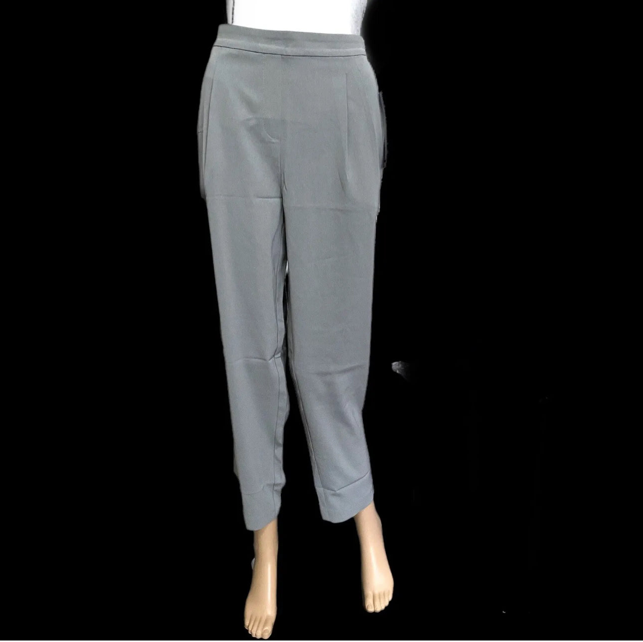 MINISTRY OF SUPPLY Swift Drape Pants Gray Stretch Waist Size 12 Only