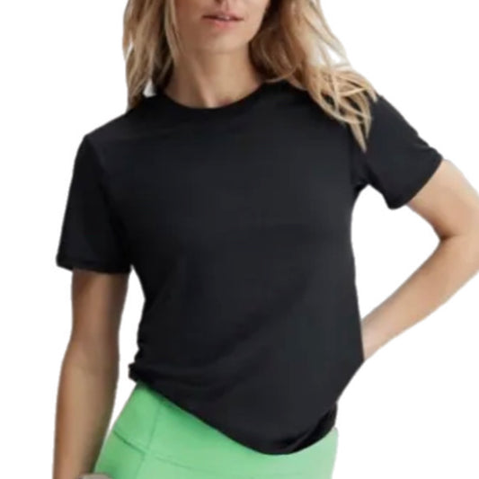 FABLETICS Phoenix Lite Women’s Black Short Sleeve T Shirt Gym Top - East Coast Bella LLC