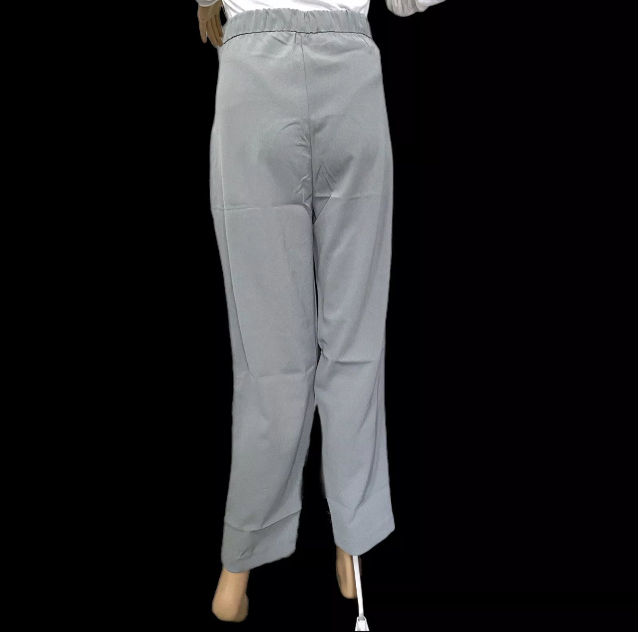 MINISTRY OF SUPPLY Swift Drape Pants Gray Stretch Waist Size 12 Only