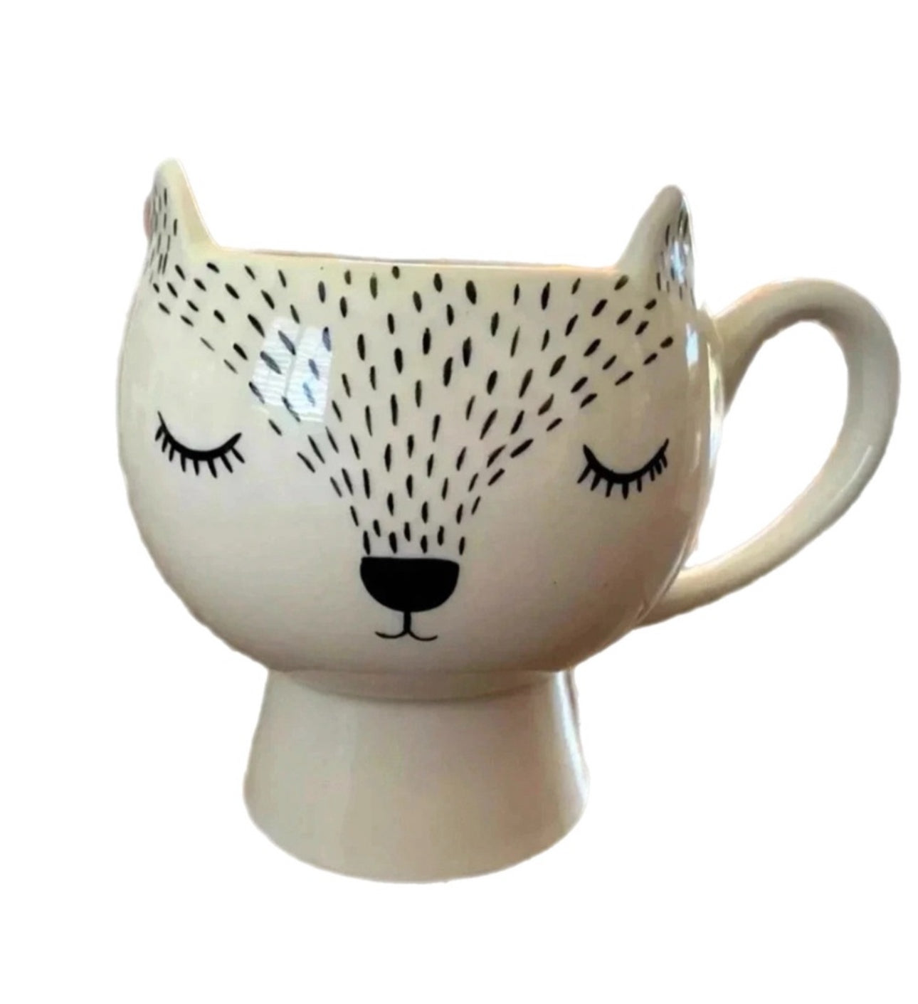Sweet Sleeping Fox Ceramic 20 Ounce Mug