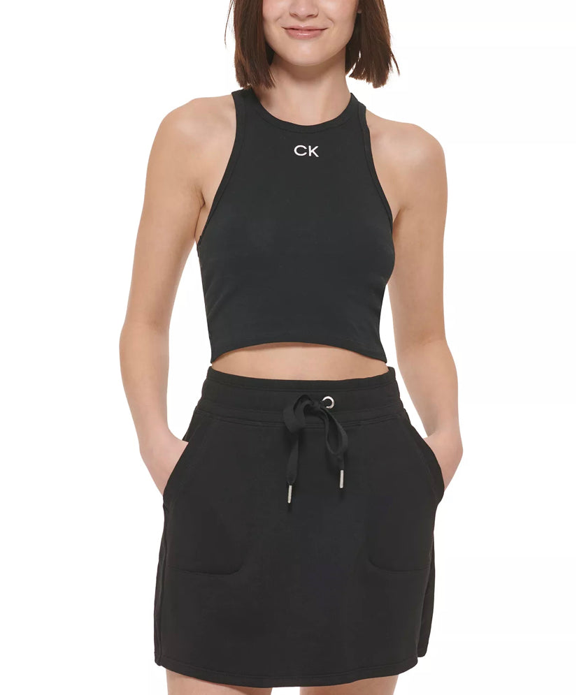 CALVIN KLEIN PERFORMANCE
Racerback Crop Top- Black - East Coast Bella LLC