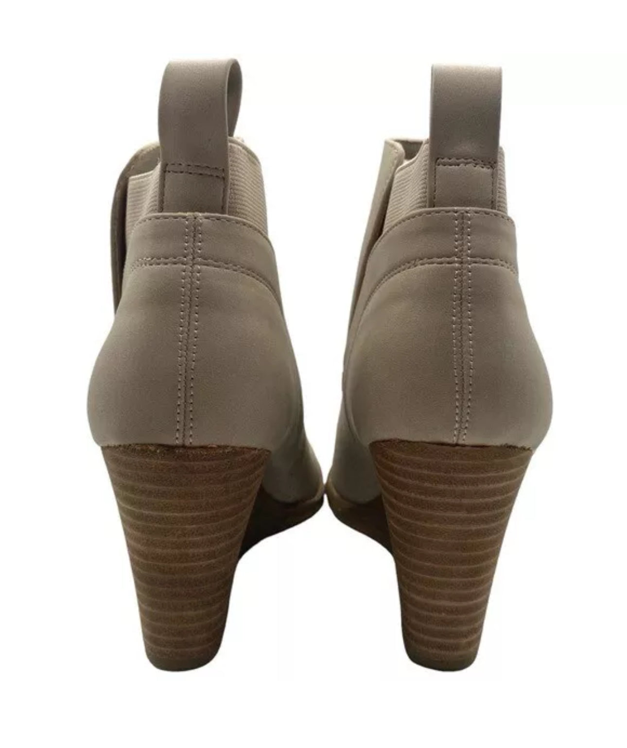 DOLCE VITA Gerdie Vegan Leather Comfort Wedge Bootie in Beige