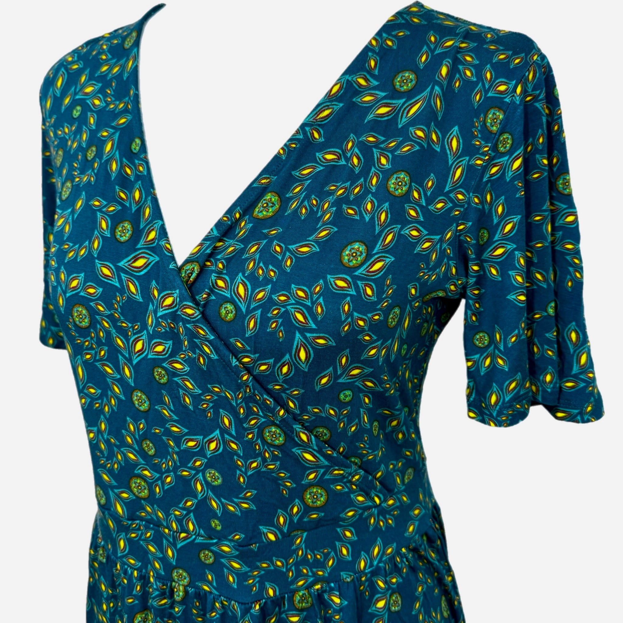 41 hawthorn maxi dress 41 Hawthorn Floral Geometric Maxi Dress Size Small Side Slit Black Multicolor