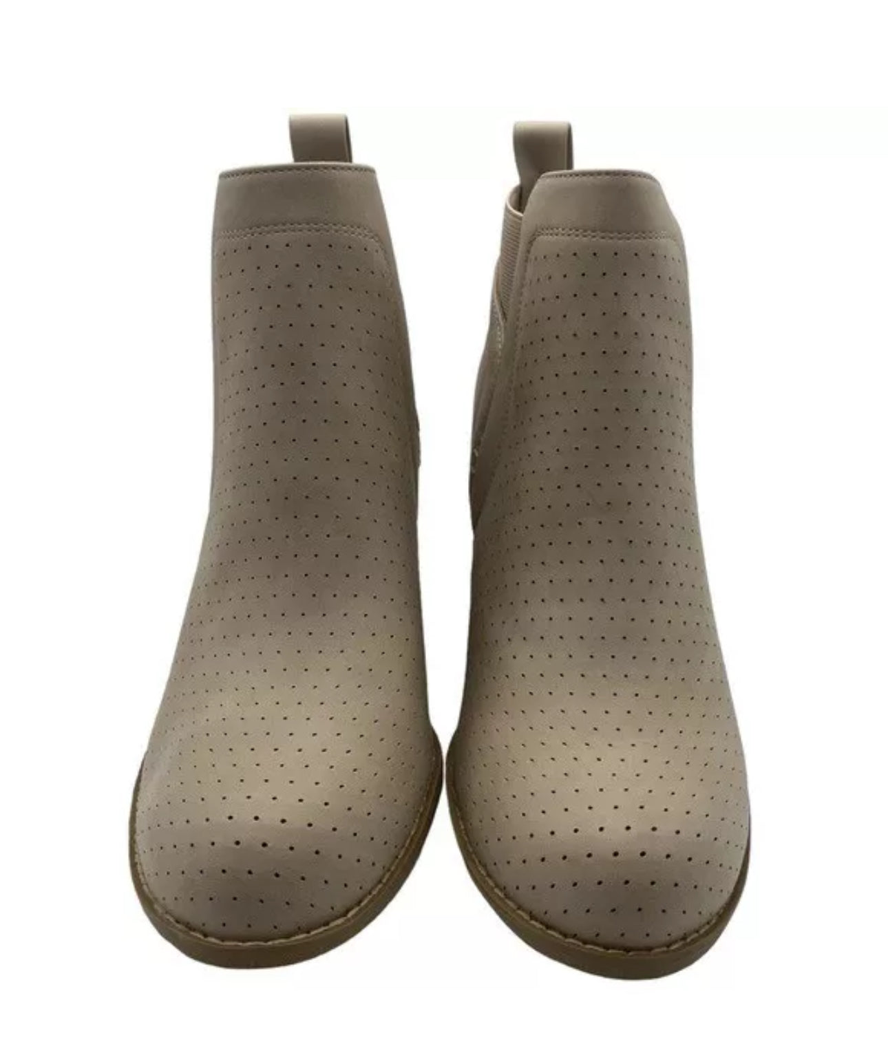 DOLCE VITA Gerdie Vegan Leather Comfort Wedge Bootie in Beige