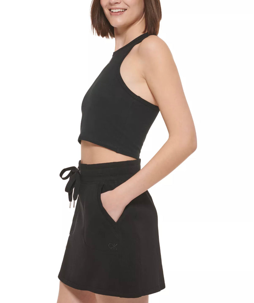 CALVIN KLEIN PERFORMANCE
Racerback Crop Top- Black - East Coast Bella LLC