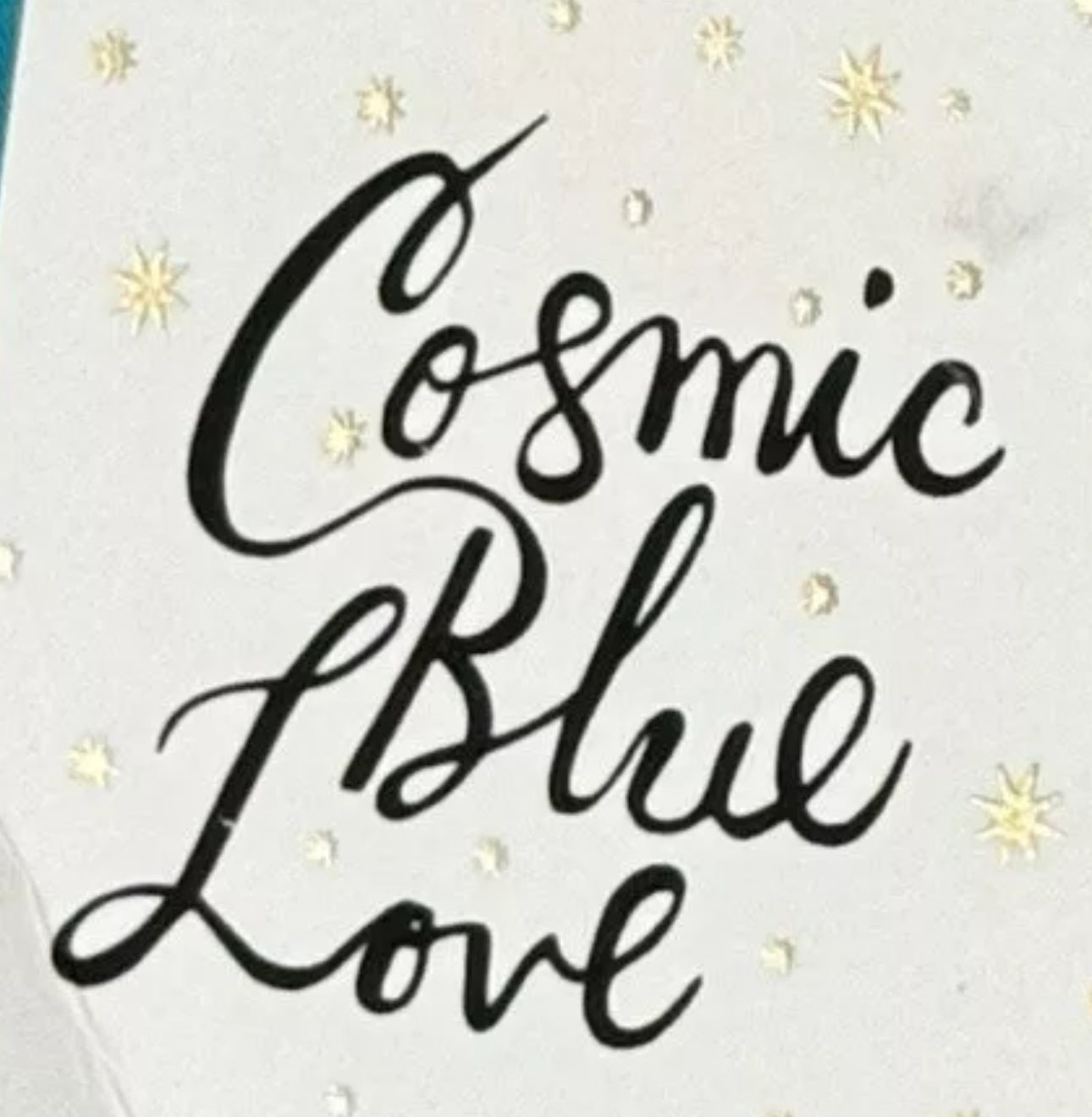 Cosmic Blue Love Ocean Blue Rolled Hem Shorts Mid Rise
