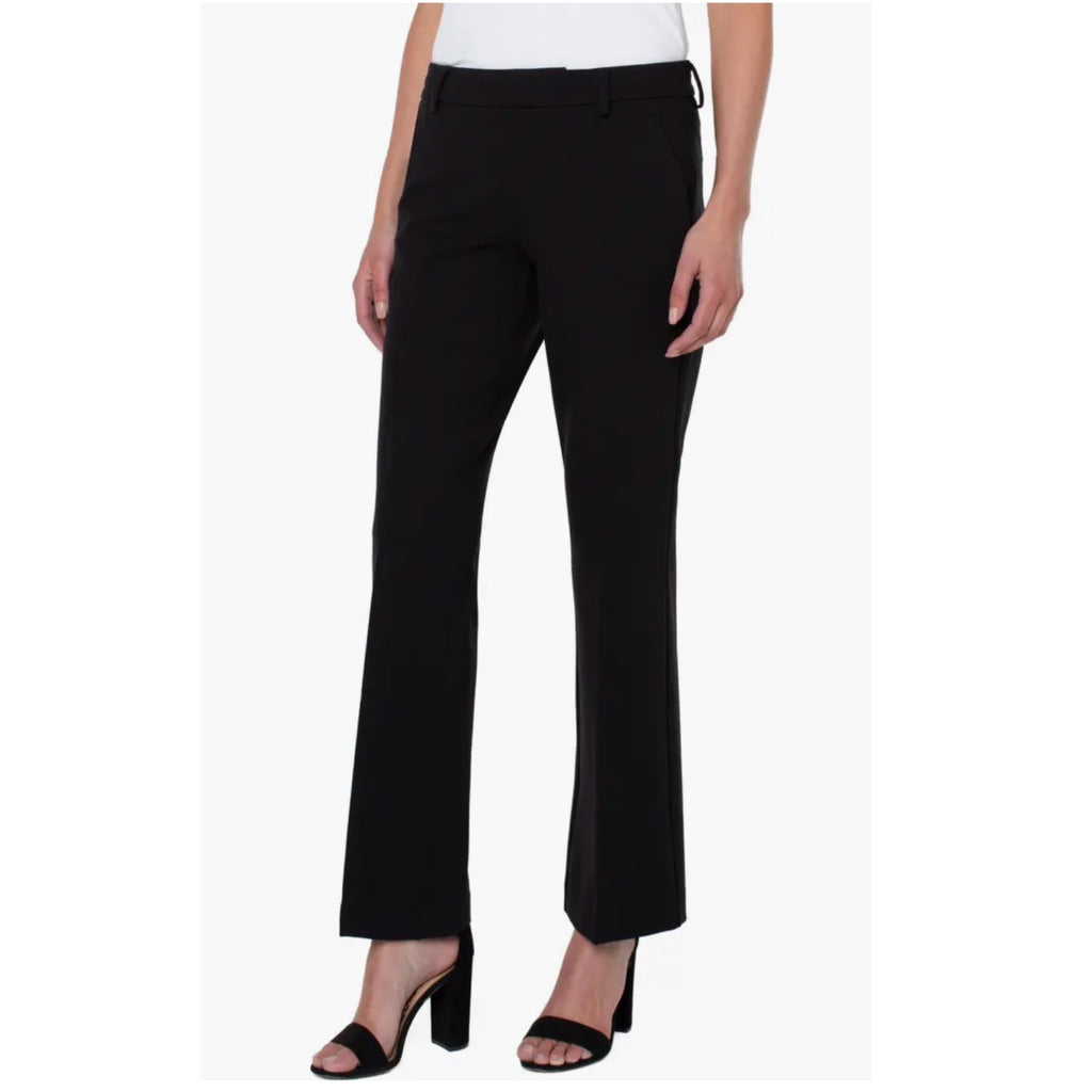 LIVERPOOL LOS ANGELES Kelsey Flare Trouser Womens Black Dress Pants