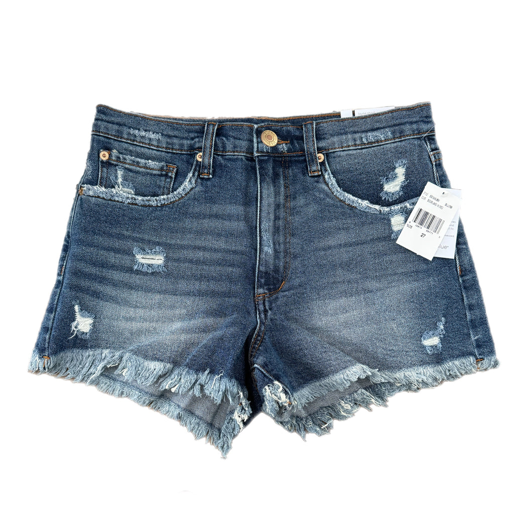 STS BLUE STITCH FIX Layne Jean Shorts Raw Hem High Rise Denim