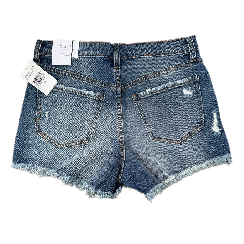STS BLUE STITCH FIX Layne Jean Shorts Raw Hem High Rise Denim