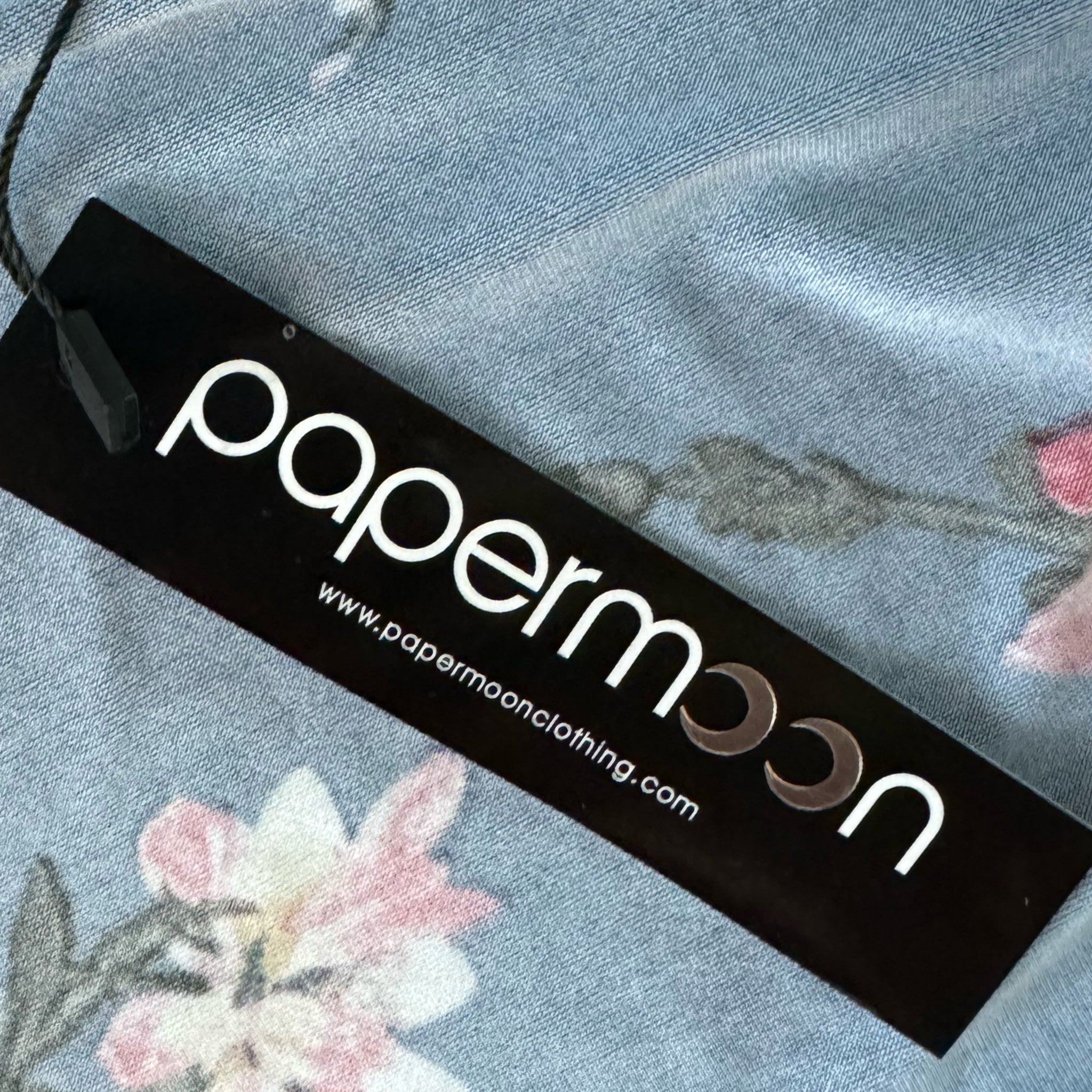 Papermoon Navy Floral Strappy Sleeveless Tank Top Cami Size 1X