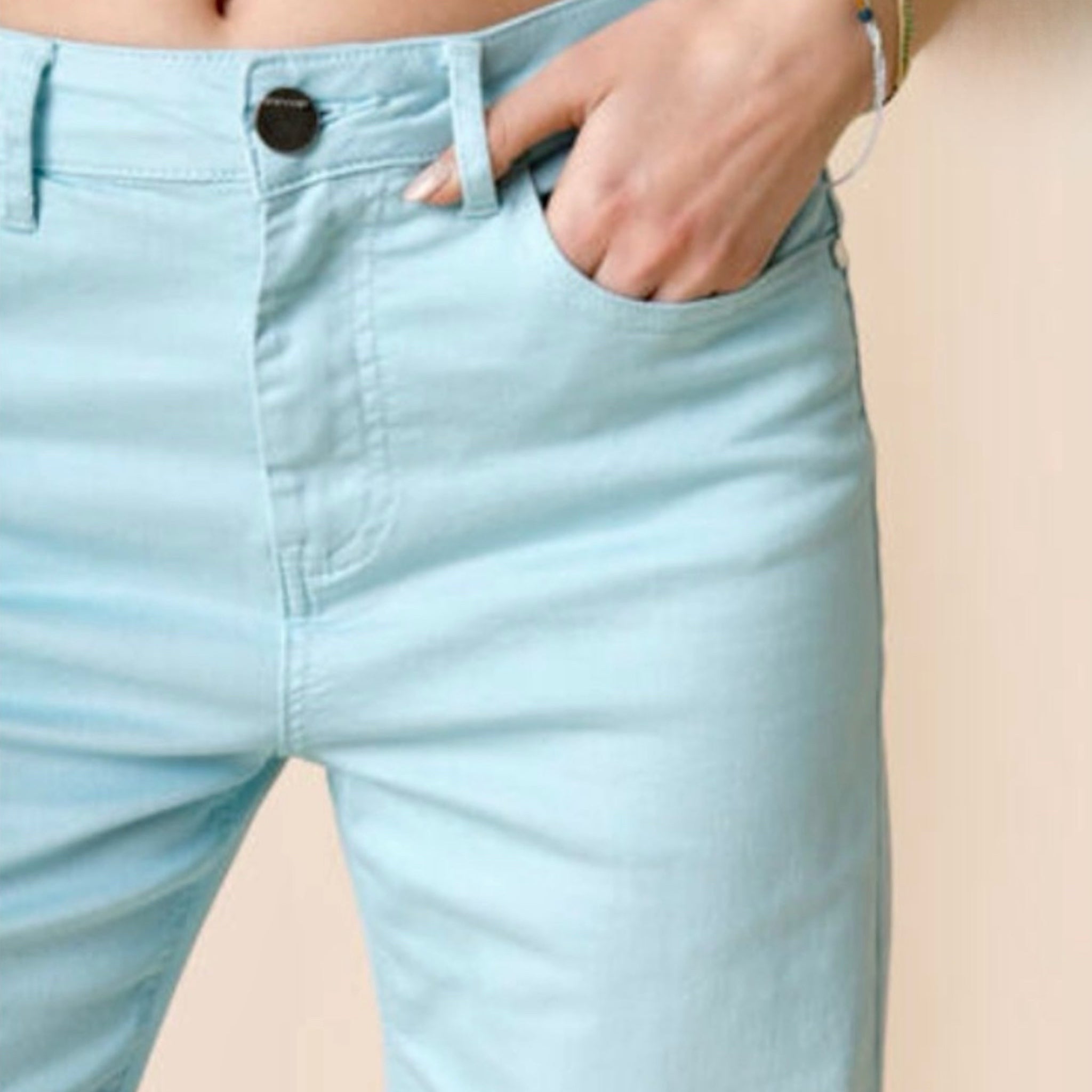 JOU JOU Bahama Blue Culotte Pants Women’s Wide Leg Crop