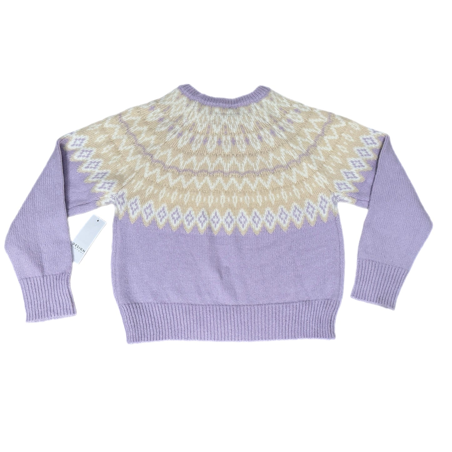 DESIGN HISTORY Fairisle Sweater Soft Plush in Lavender