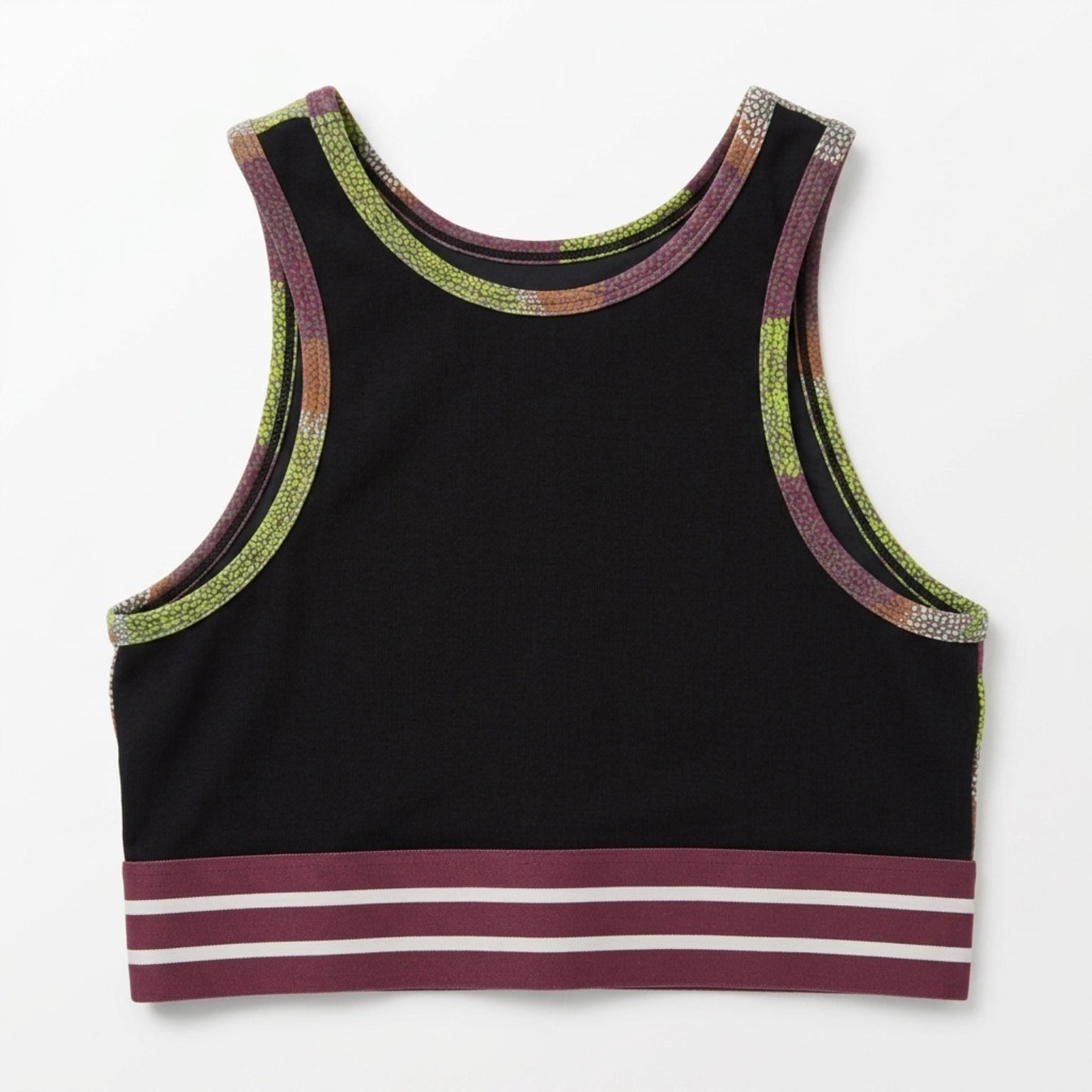 Noli Designer Yoga Aria Crop Sports Bra in Sedona Burgundy