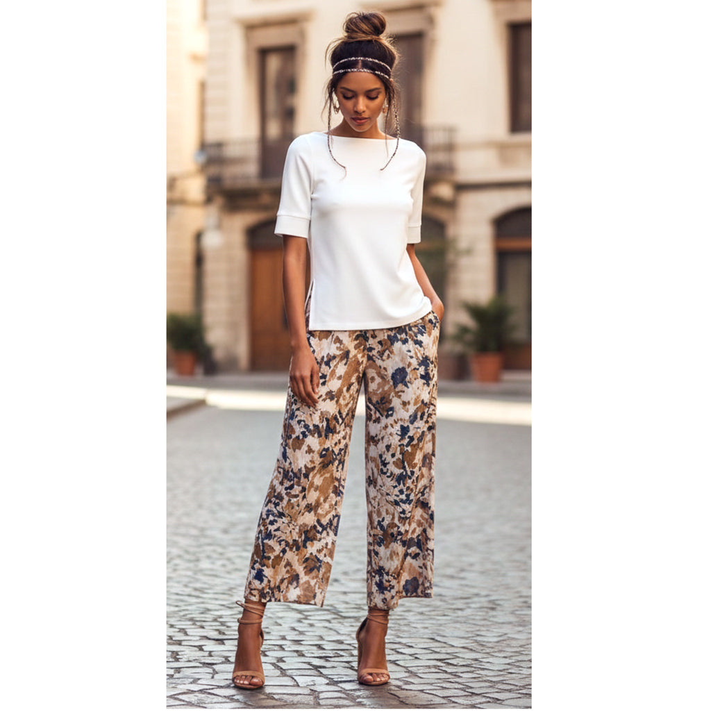 Madewell Boatneck T-Shirt Cotton Stretch Elbow Sleeve in White