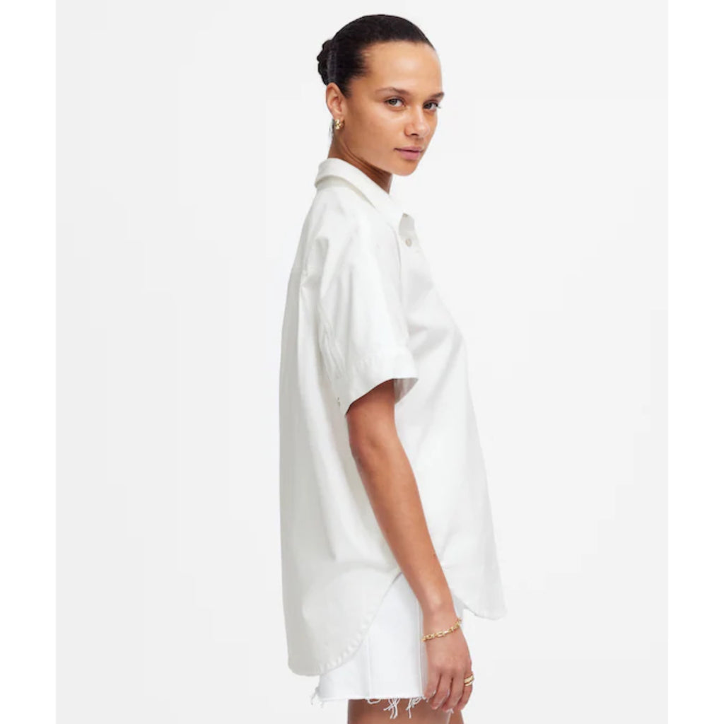 Madewell Oversized Button Up Shirt Women’s White Regenerative Cotton Top