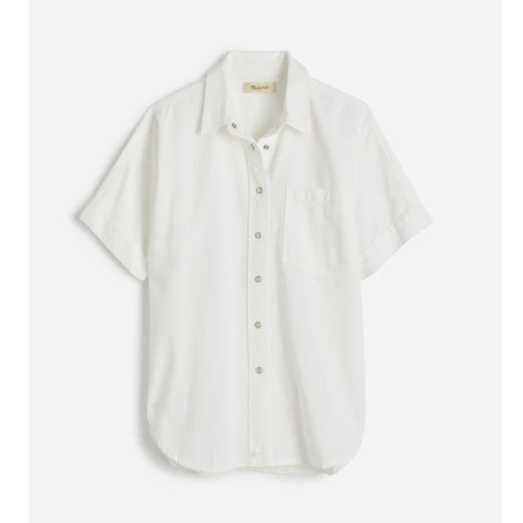 Madewell Oversized Button Up Shirt Women’s White Regenerative Cotton Top