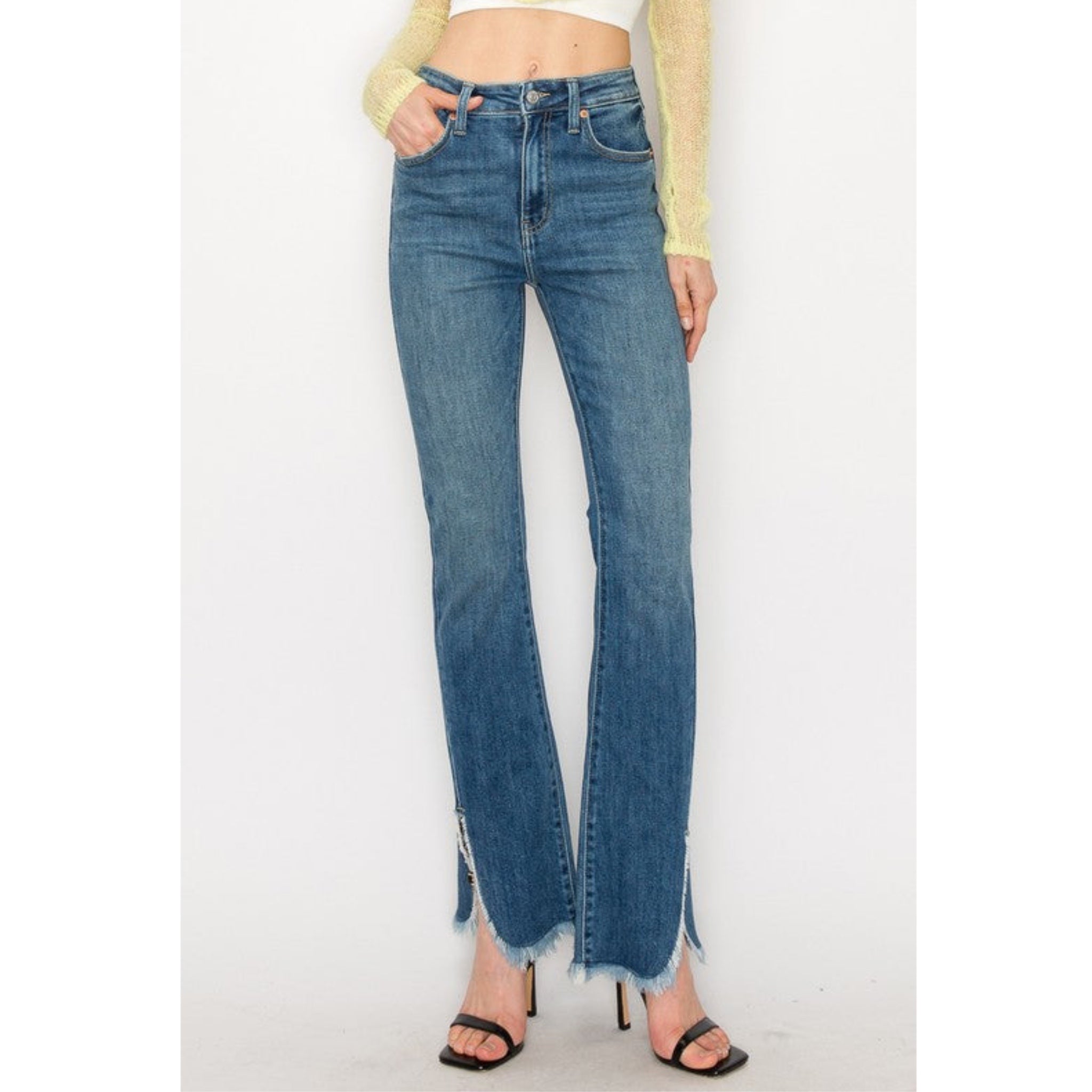 ARTEMIS VINTAGE Western High Rise Bootcut Jeans Modern Curvy Denim