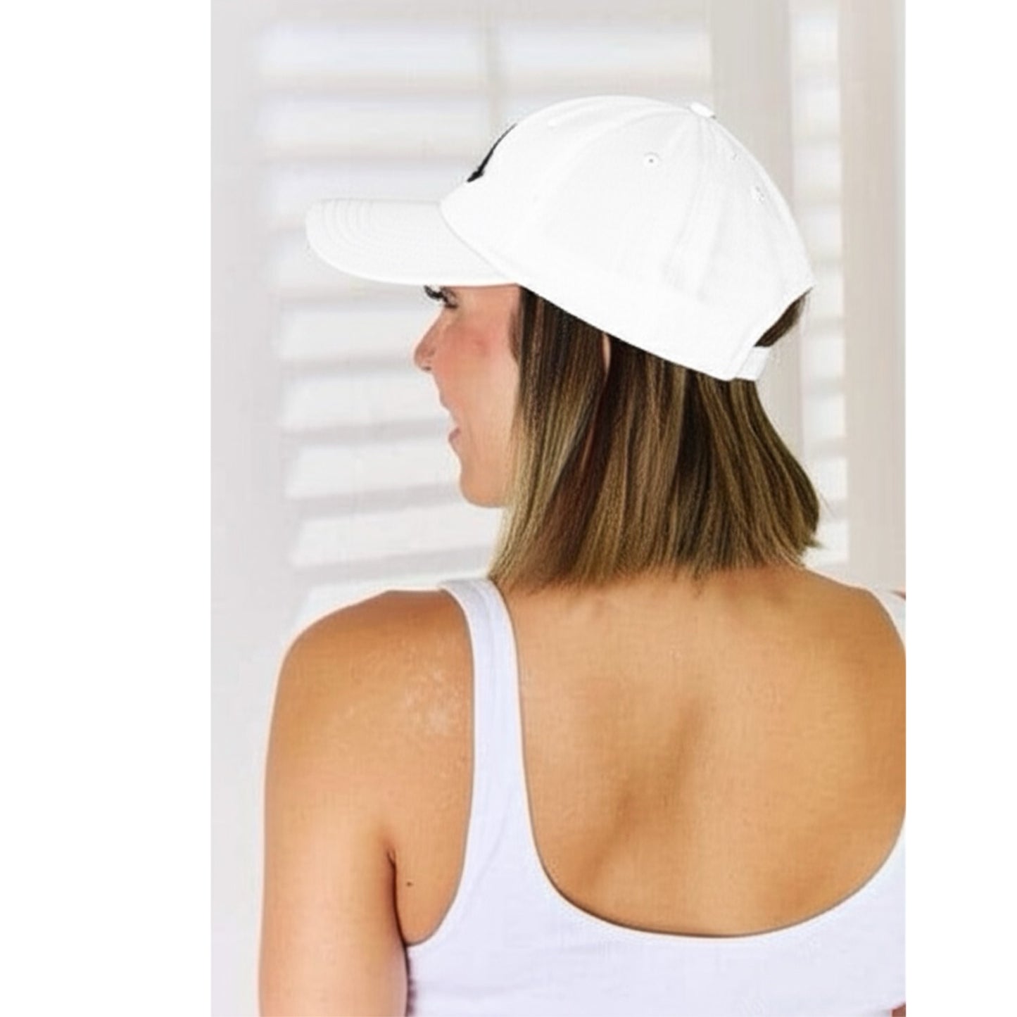 EMBROIDERED “PARIS” VINTAGE WASHED COTTON BASEBALL CAP
