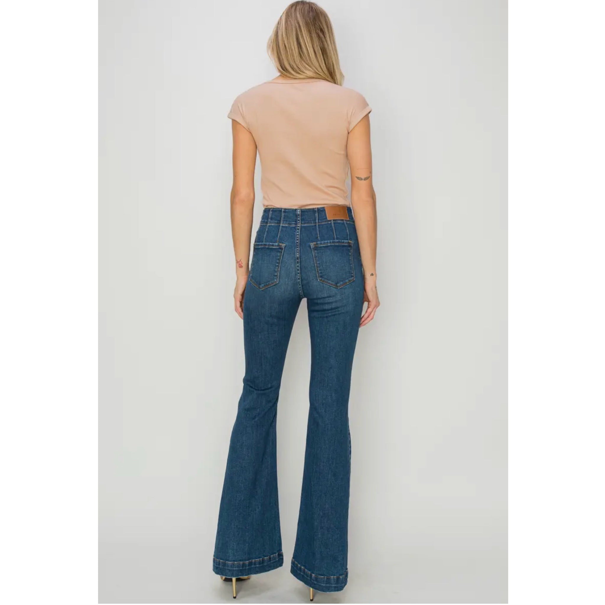 ARTEMIS VINTAGE The Perfect Flare Jean High Rise Modern Curvy Stretch Denim