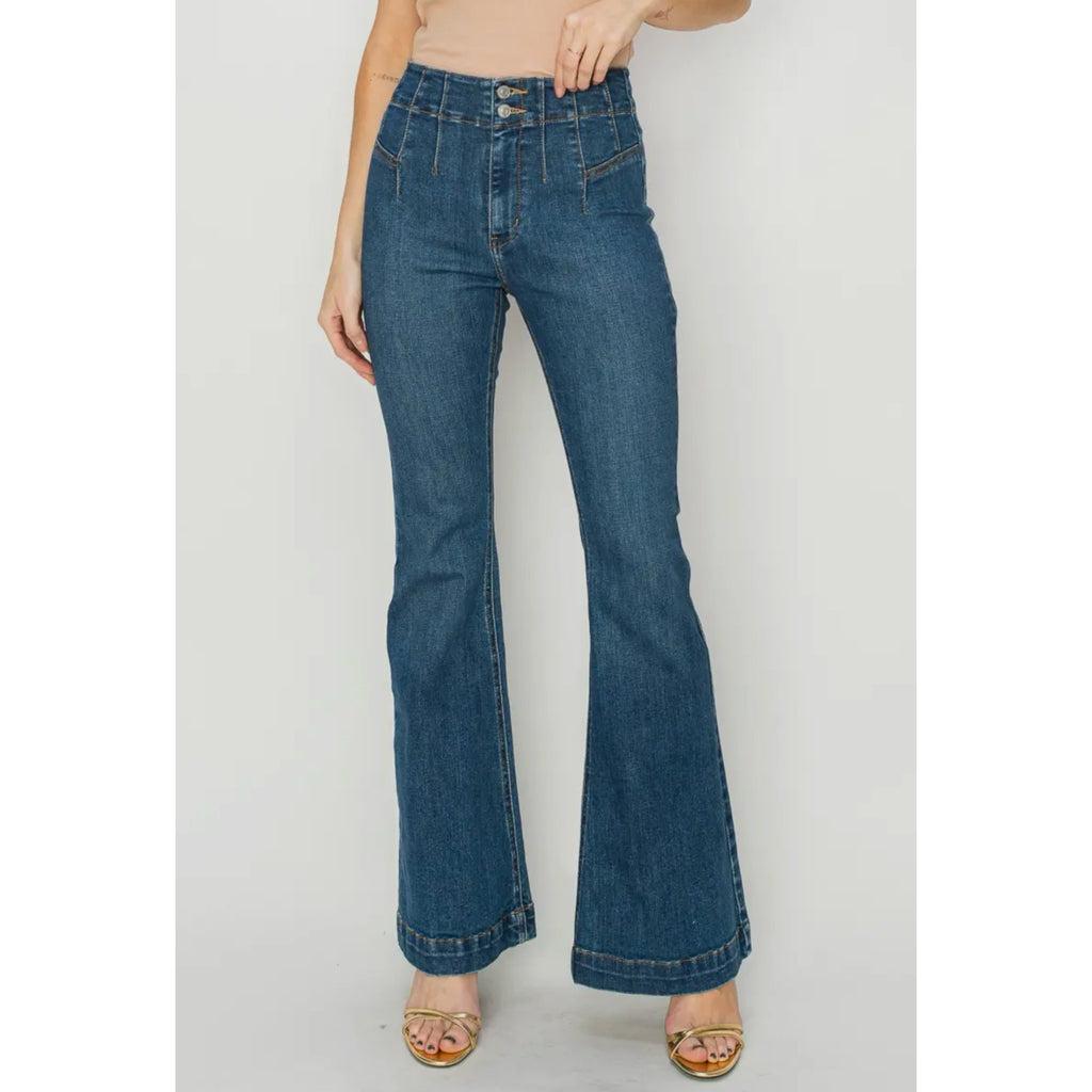 ARTEMIS VINTAGE The Perfect Flare Jean High Rise Modern Curvy Stretch Denim