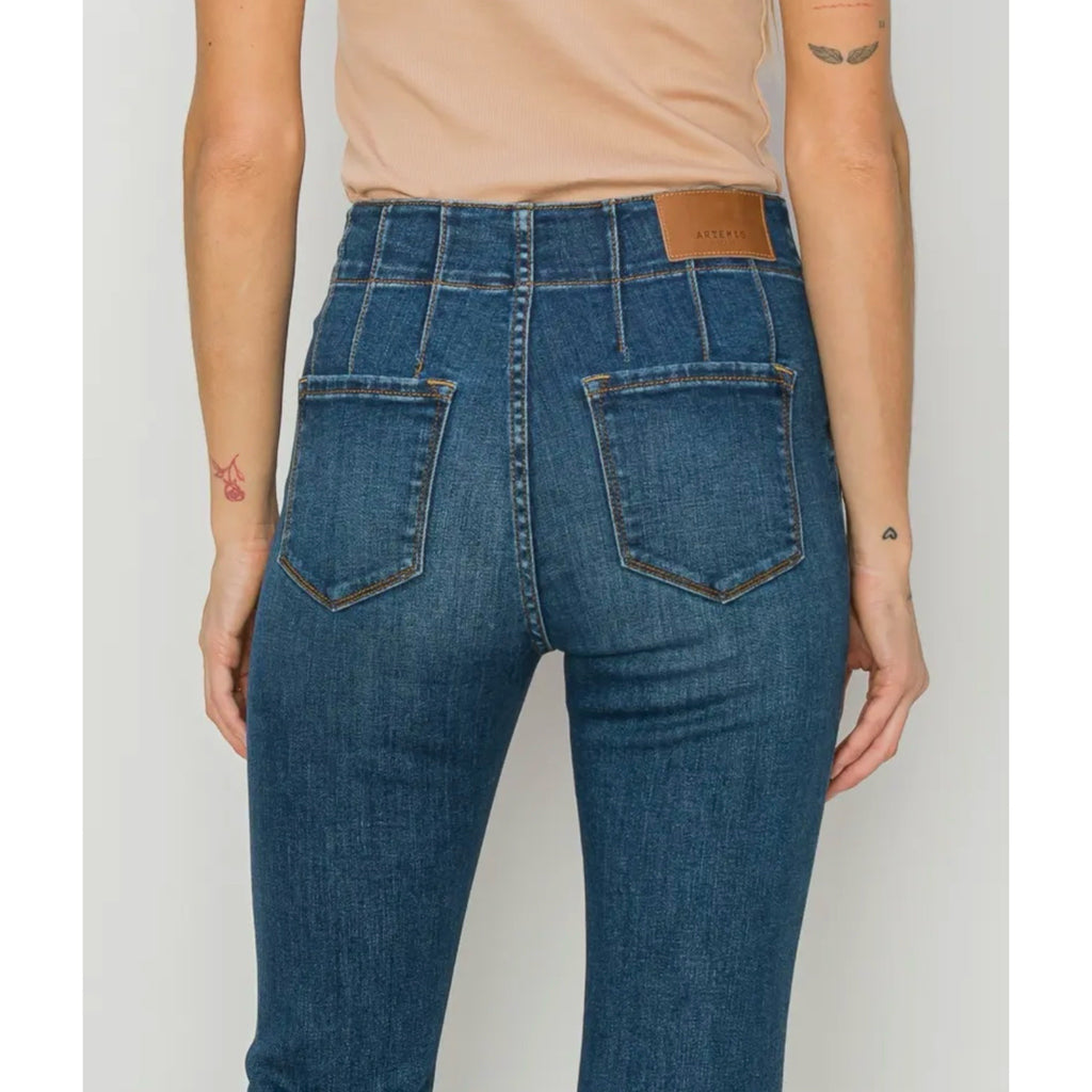 ARTEMIS VINTAGE The Perfect Flare Jean High Rise Modern Curvy Stretch Denim