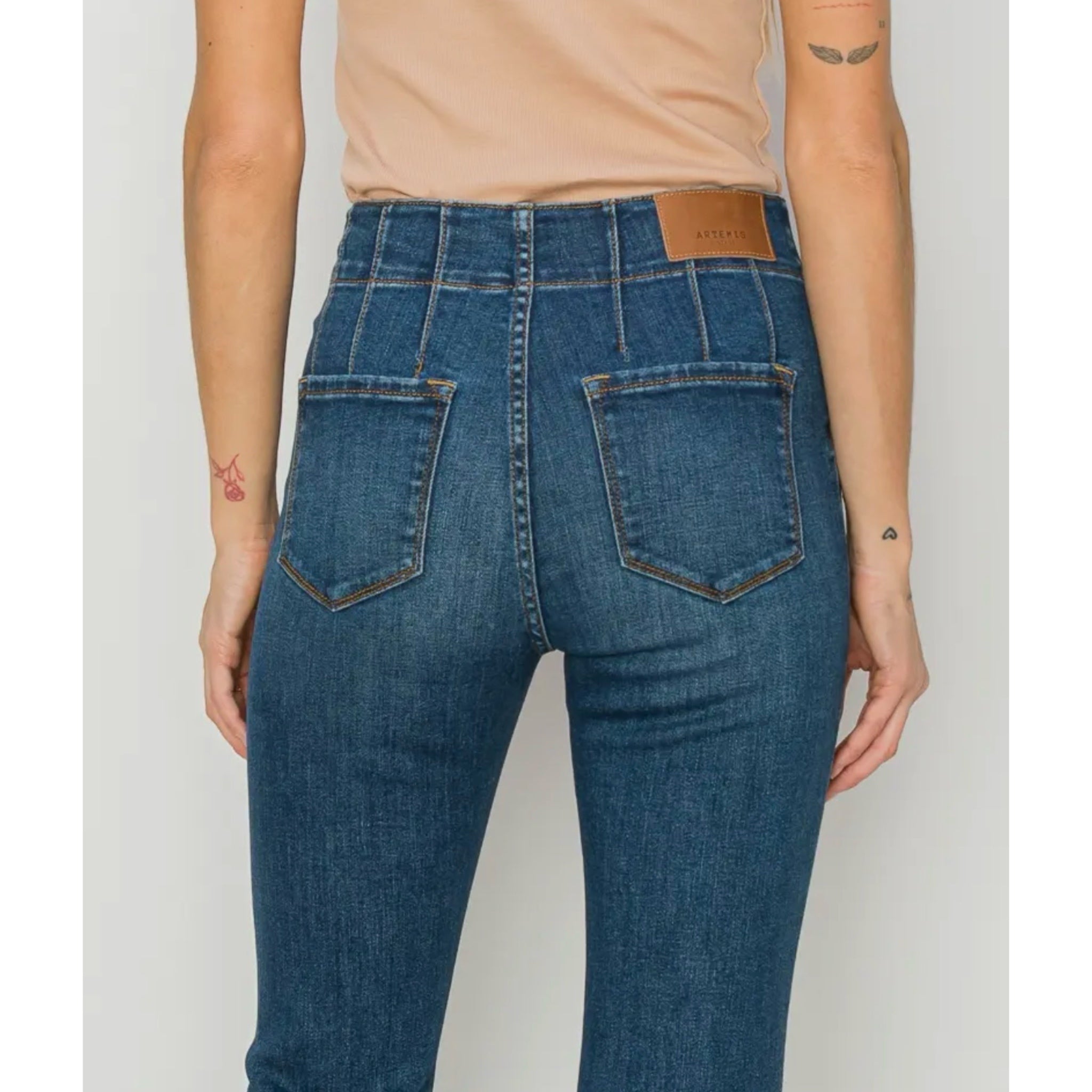 ARTEMIS VINTAGE The Perfect Flare Jean High Rise Modern Curvy Stretch Denim