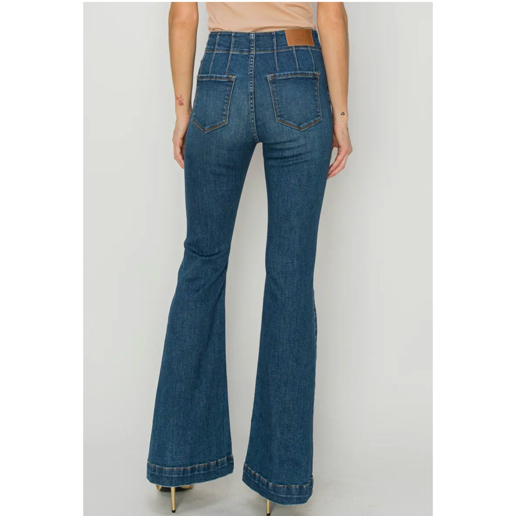 ARTEMIS VINTAGE The Perfect Flare Jean High Rise Modern Curvy Stretch Denim