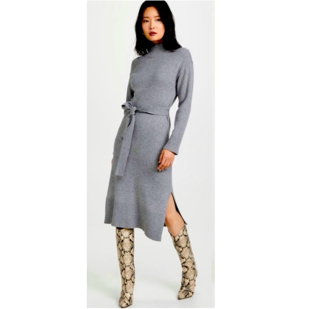RAILS Mila Sweater Dress Heather Gray Womens Sz Medium Merino Wool MSRP $268 New