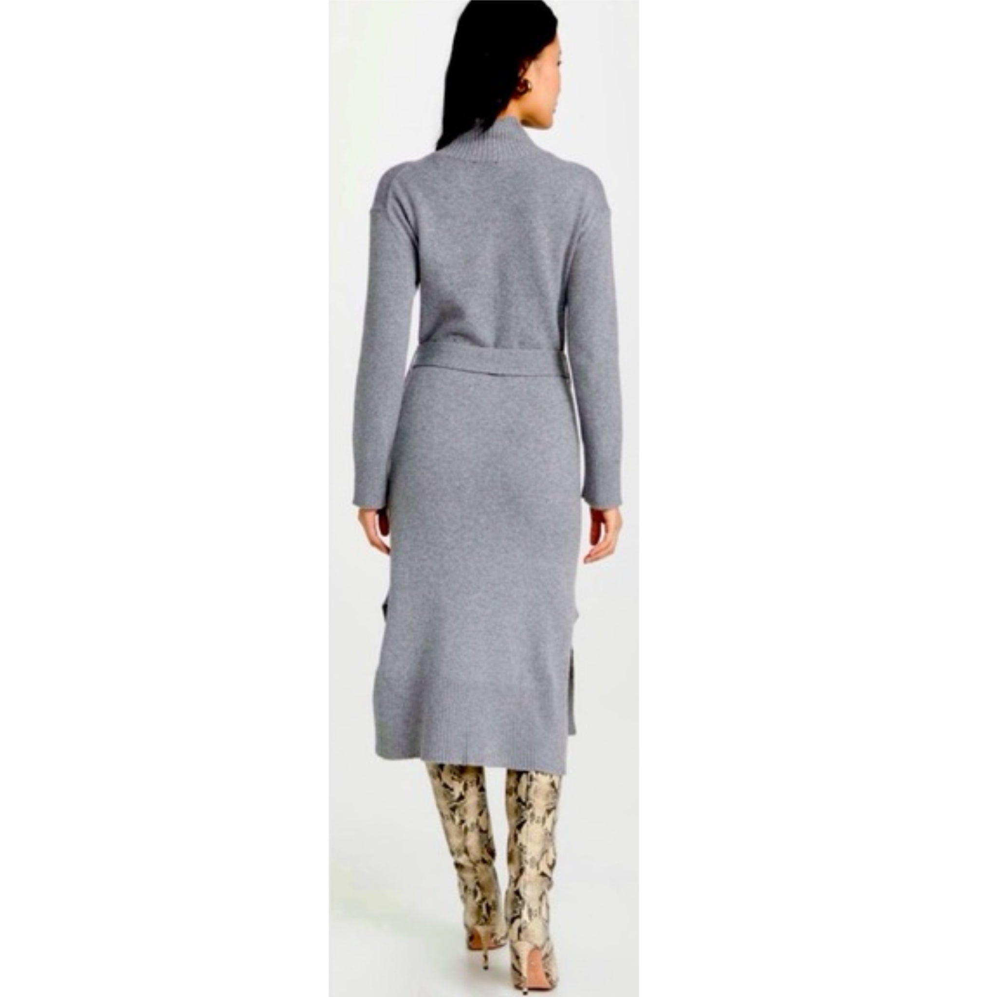 RAILS Mila Sweater Dress Heather Gray Womens Sz Medium Merino Wool MSRP $268 New