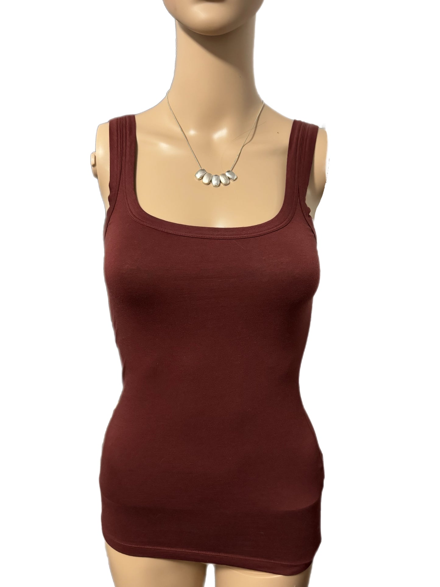 THEORY Bram Women’s Tank Top Size P Petite Extra Small Autumn Burgundy