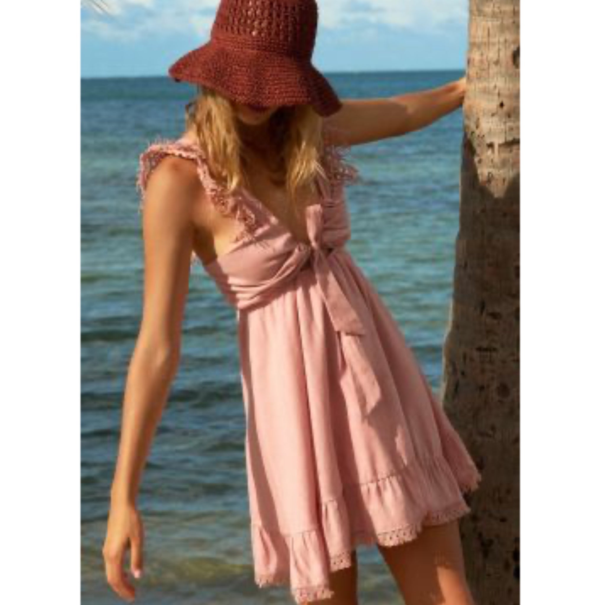 peixoto farrah lace trim mini dress Farrah Dress Peixoto Wear