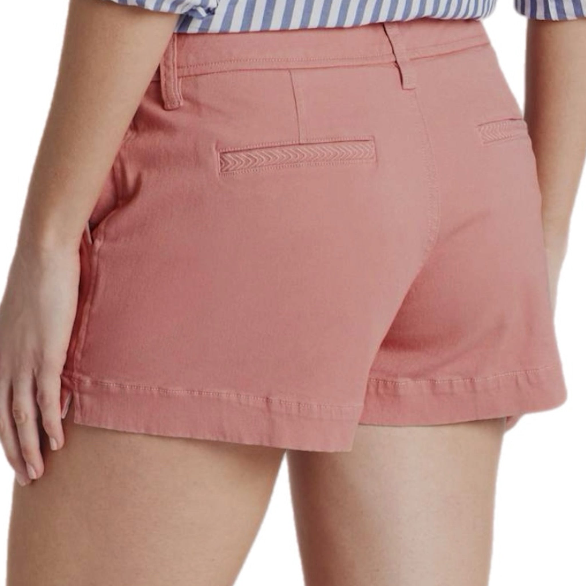 MARKET & SPRUCE Women’s Chino Shorts in Ash Rose Preppy 3”