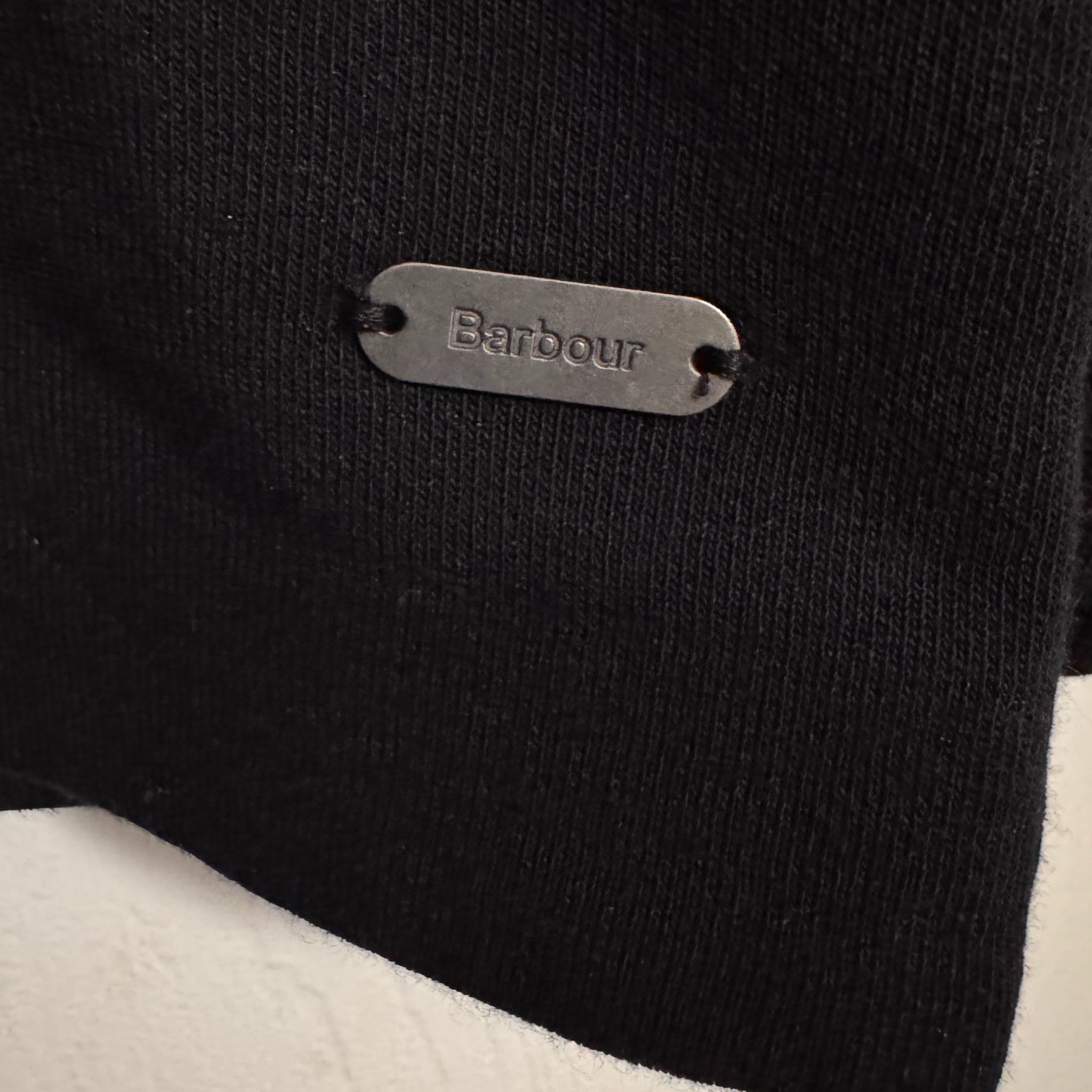 BARBOUR Women’s Modern Heritage Sweatshirt Pullover Black Back Zip