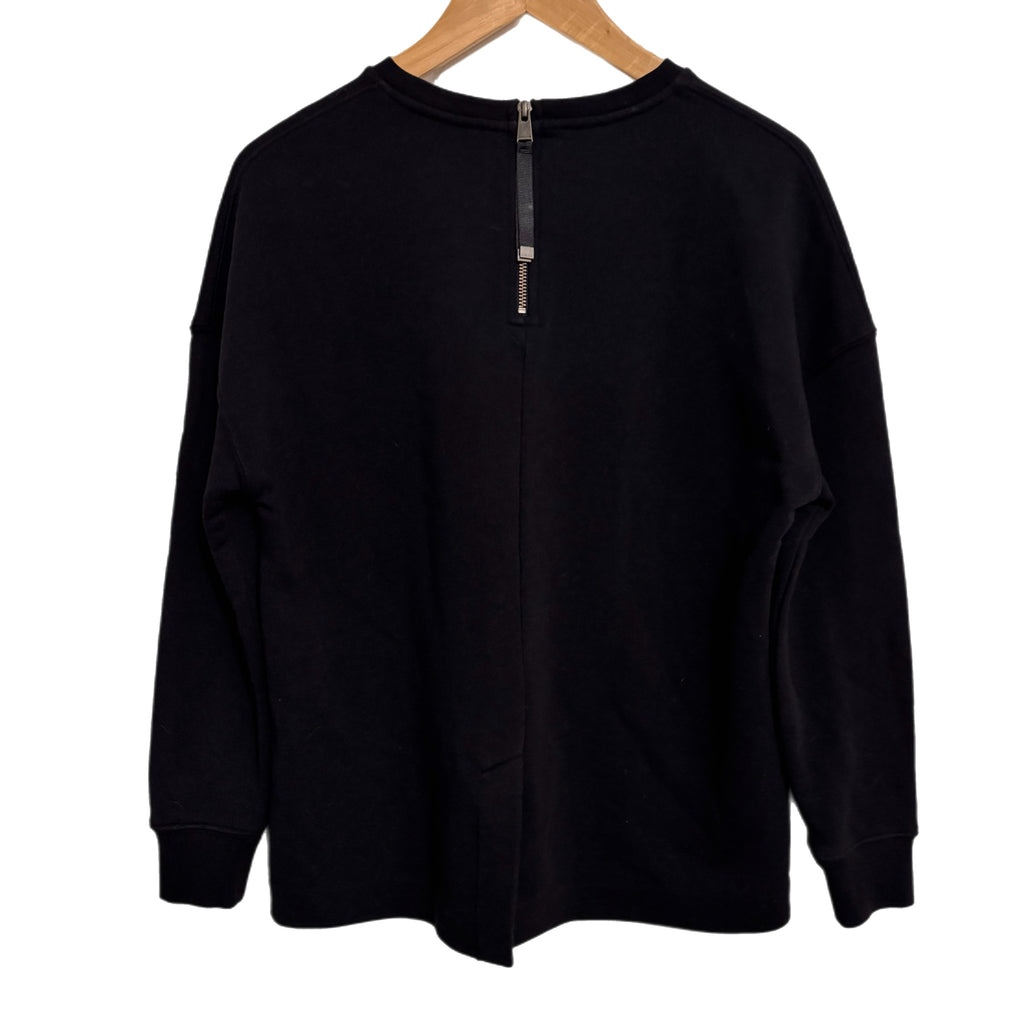BARBOUR Women’s Modern Heritage Sweatshirt Pullover Black Back Zip