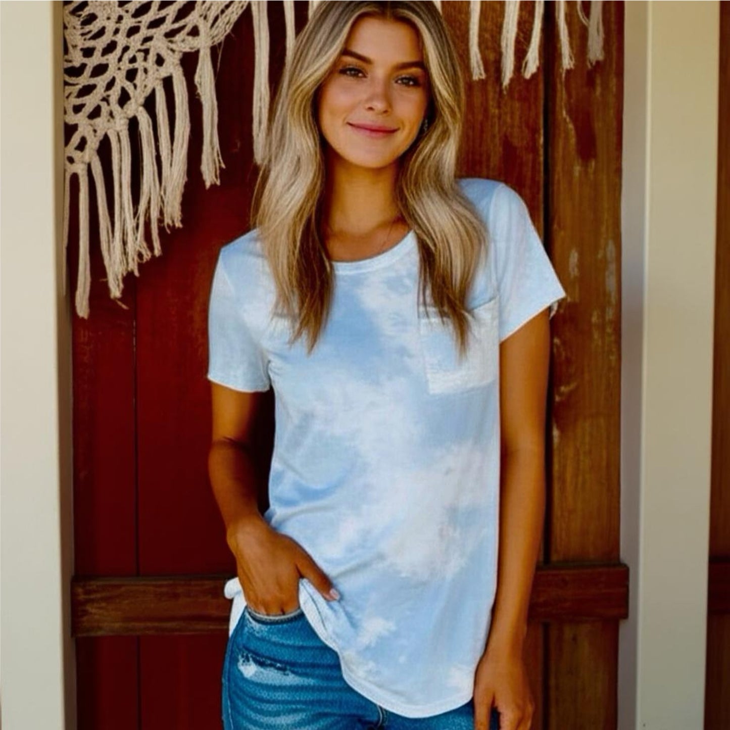 Market & Spruce Women’s Cloud Tee Shirt Short Sleeve Knit Top