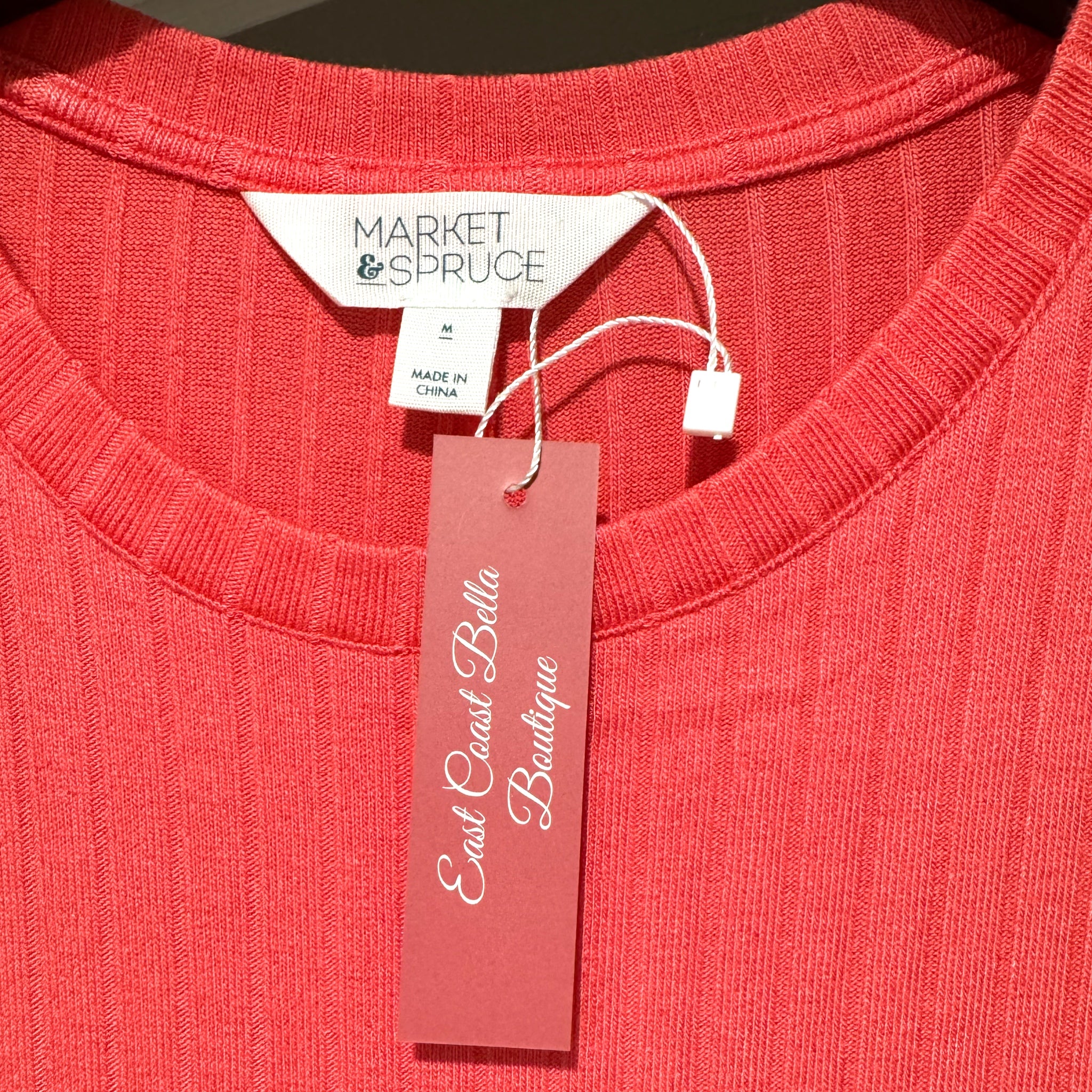 Market & Spruce Stitch Fix Travelers Maxi Tank Dress Ribbed in Tropical Pink