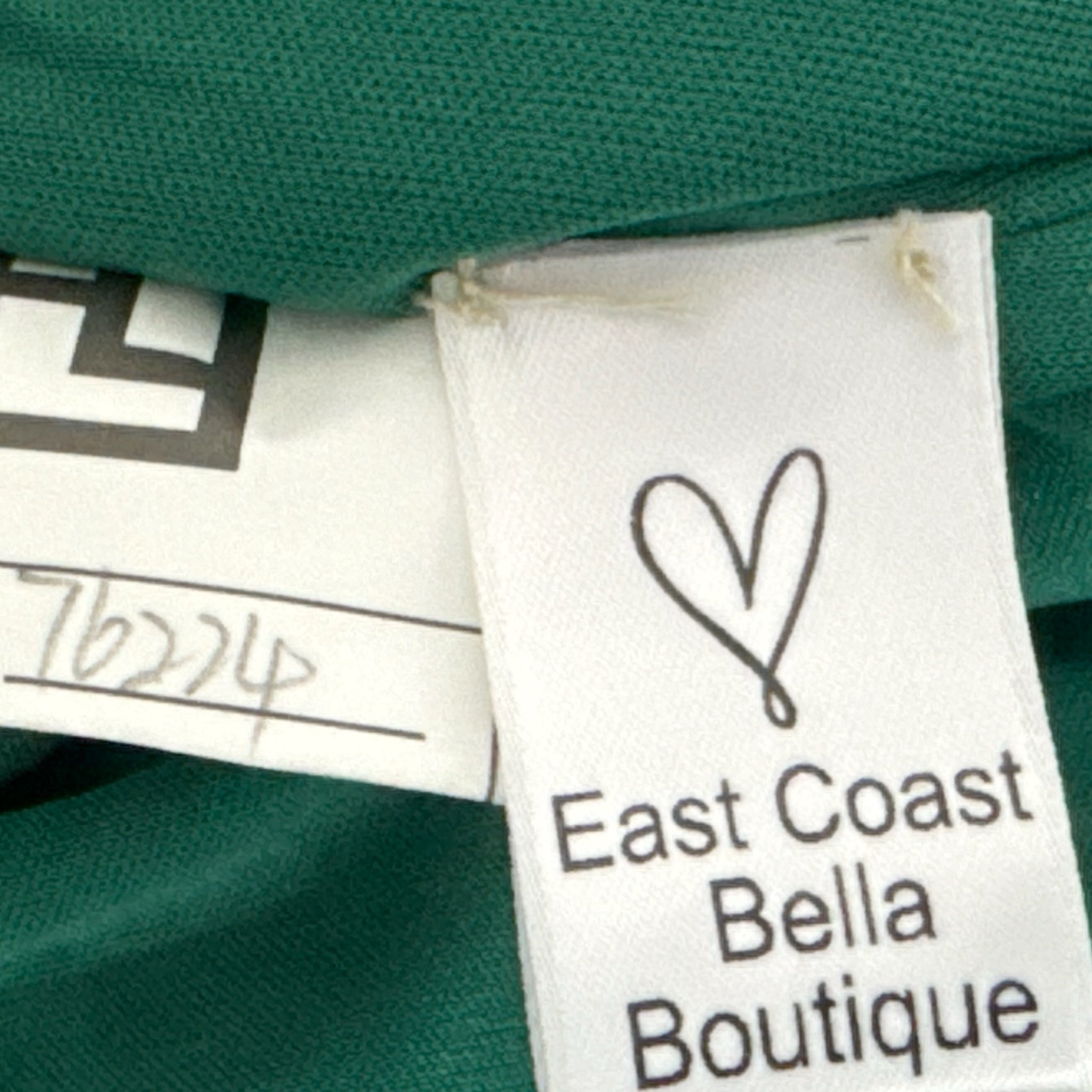 EAST COAST BELLA Green Sequin Cocktail Dress Sleeveless Tie Back Mini
